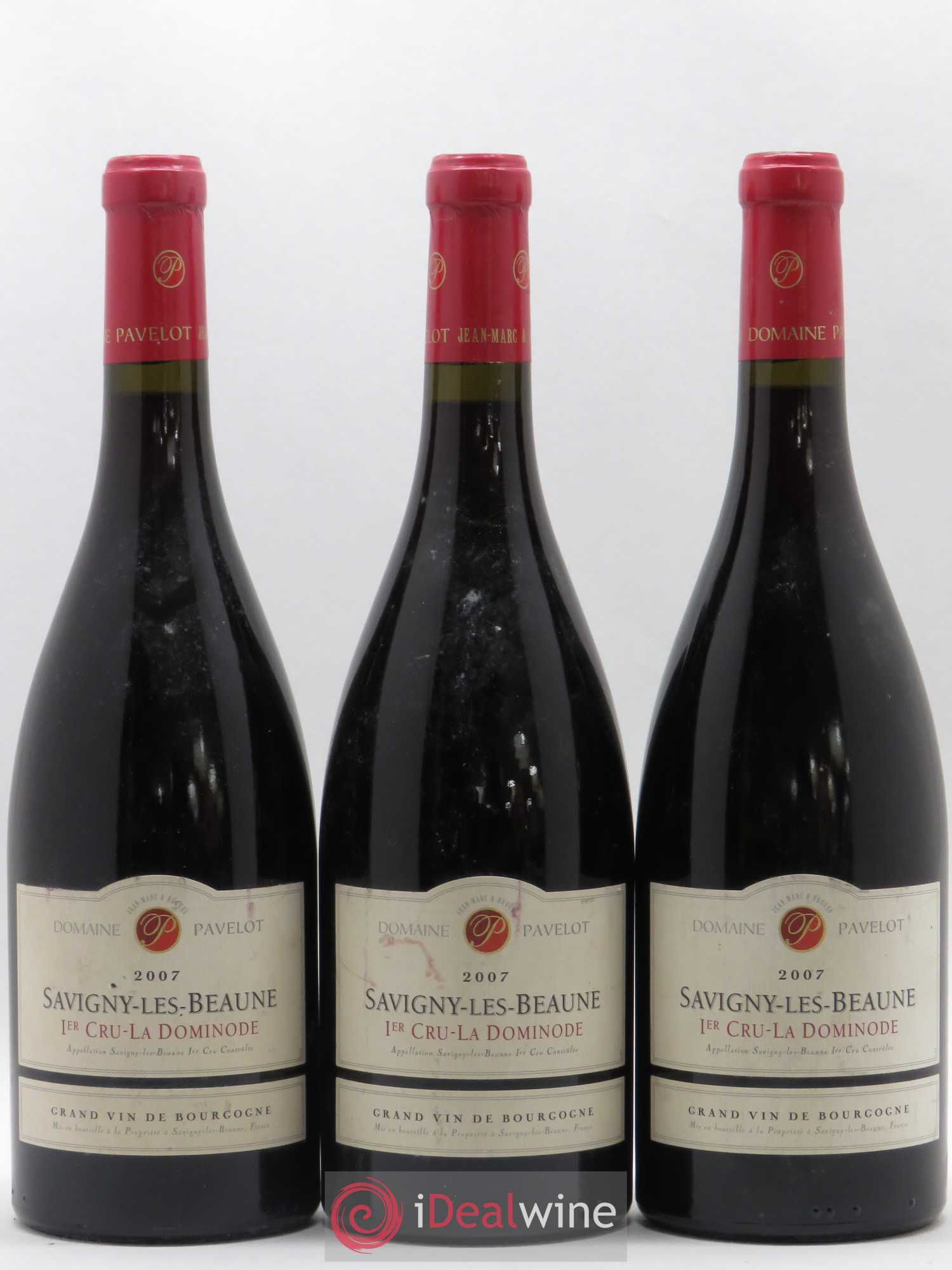 Savigny-lès-Beaune 1er Cru La Dominode Domaine Pavelot (sans prix de réserve) 2007 - Posten von 3 Flaschen - 0