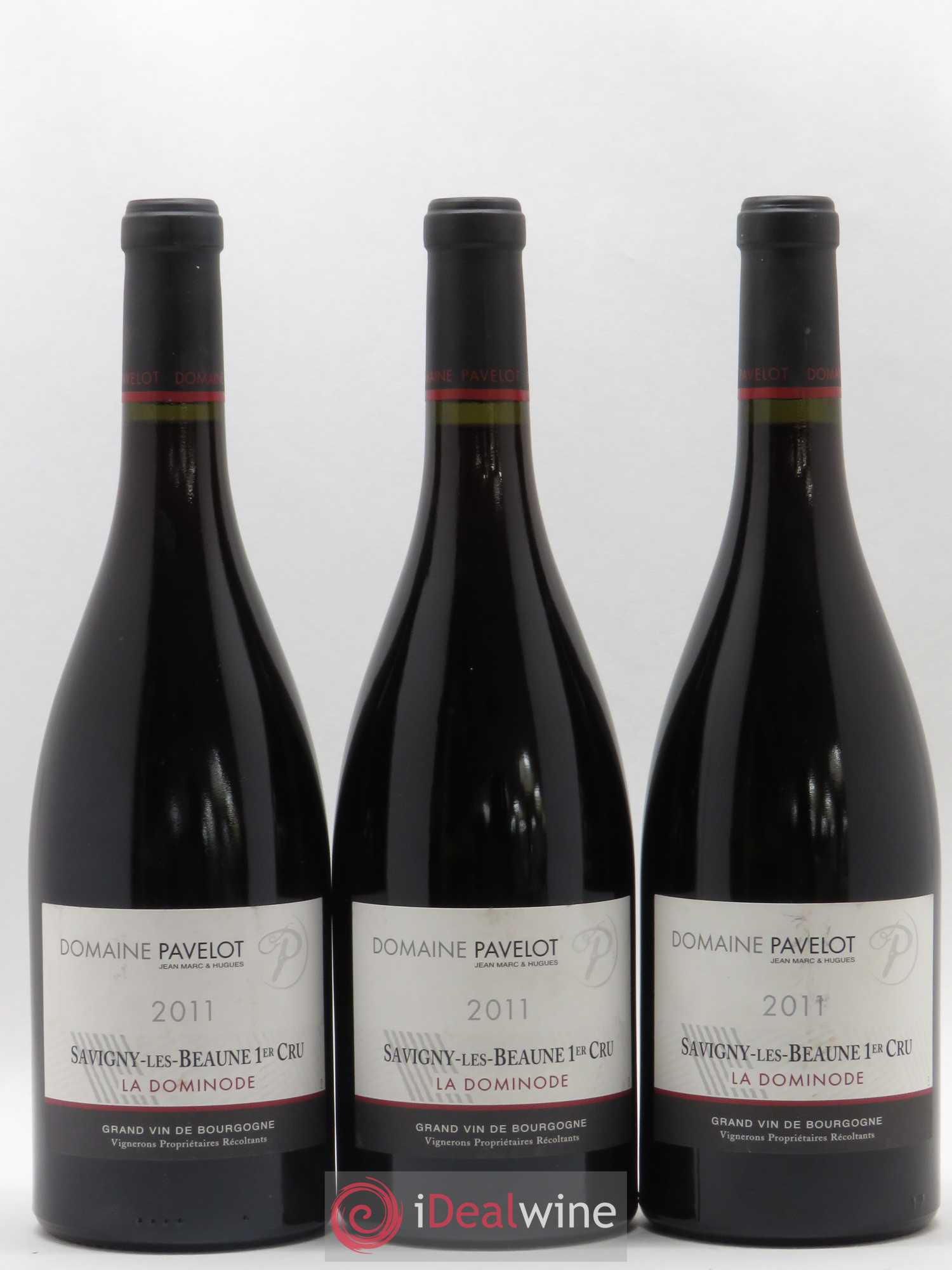 Savigny-lès-Beaune 1er Cru La Dominode Domaine Pavelot (sans prix de réserve) 2011 - Posten von 3 Flaschen - 0