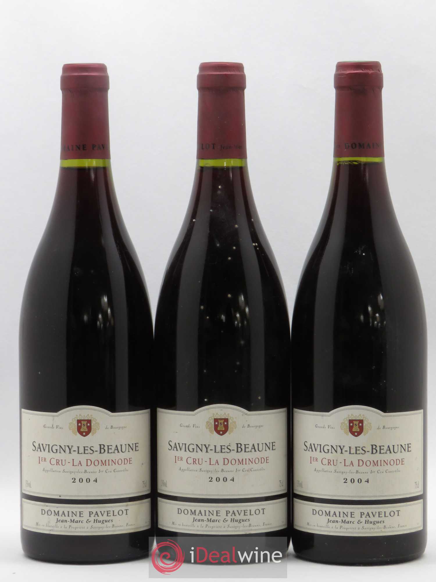 Savigny-lès-Beaune 1er Cru La Dominode Domaine Pavelot (sans prix de réserve) 2004 - Posten von 3 Flaschen - 0