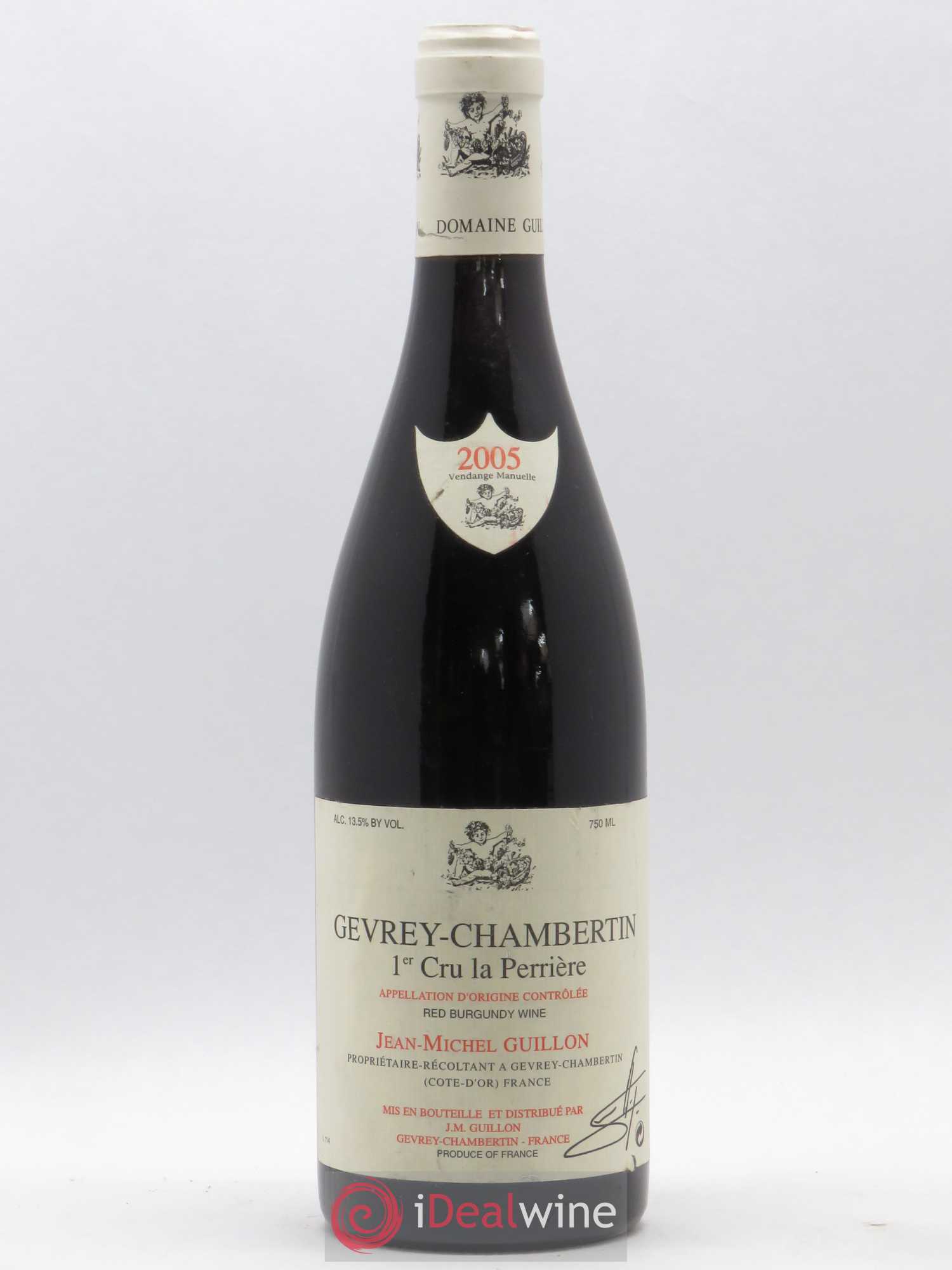 Gevrey-Chambertin 1er Cru La Perrière Domaine Guillon 2005 - Posten von 1 Flasche - 0