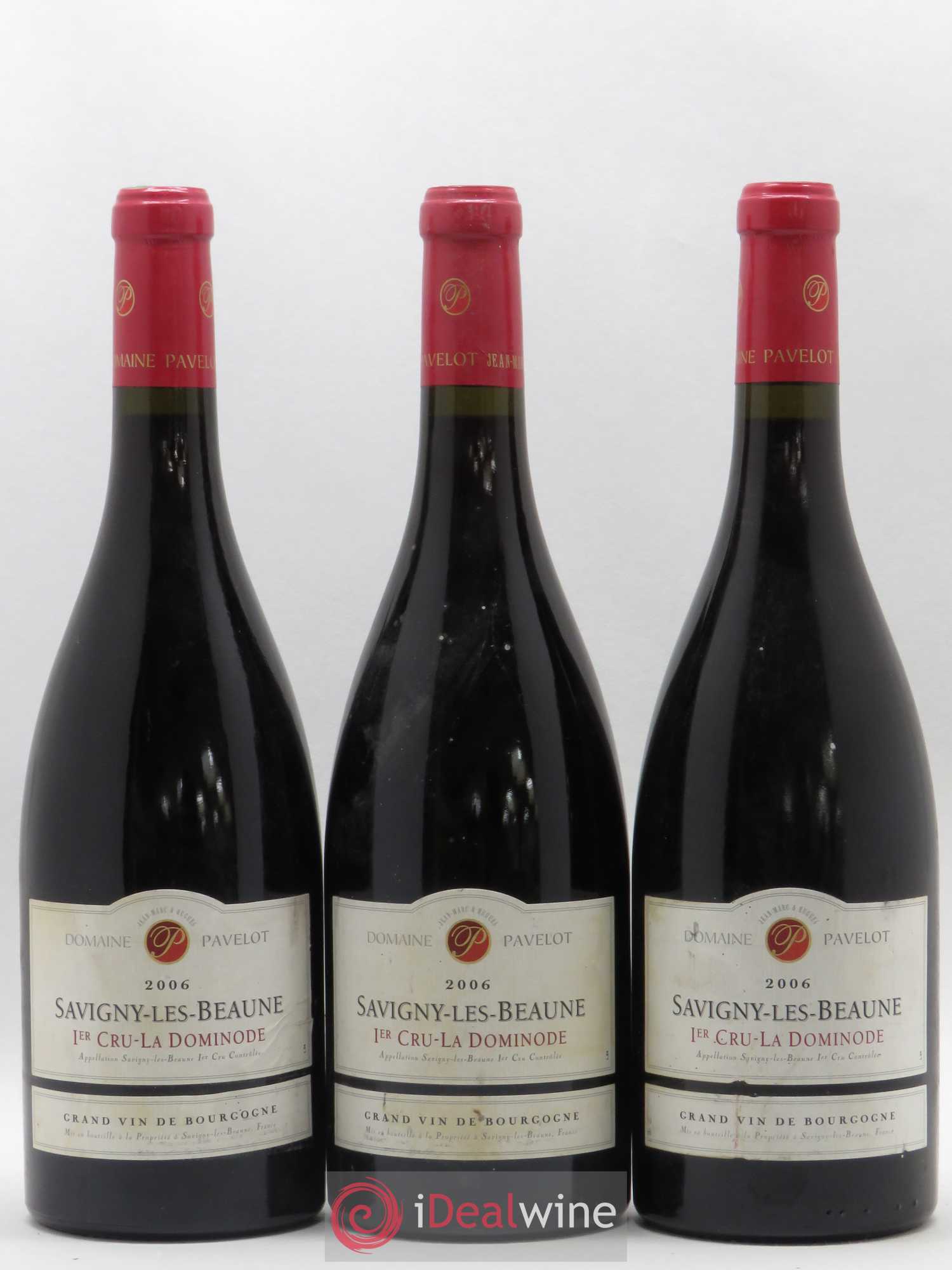 Savigny-lès-Beaune 1er Cru La Dominode Domaine Pavelot 2006 - Lot de 3 bouteilles - 0
