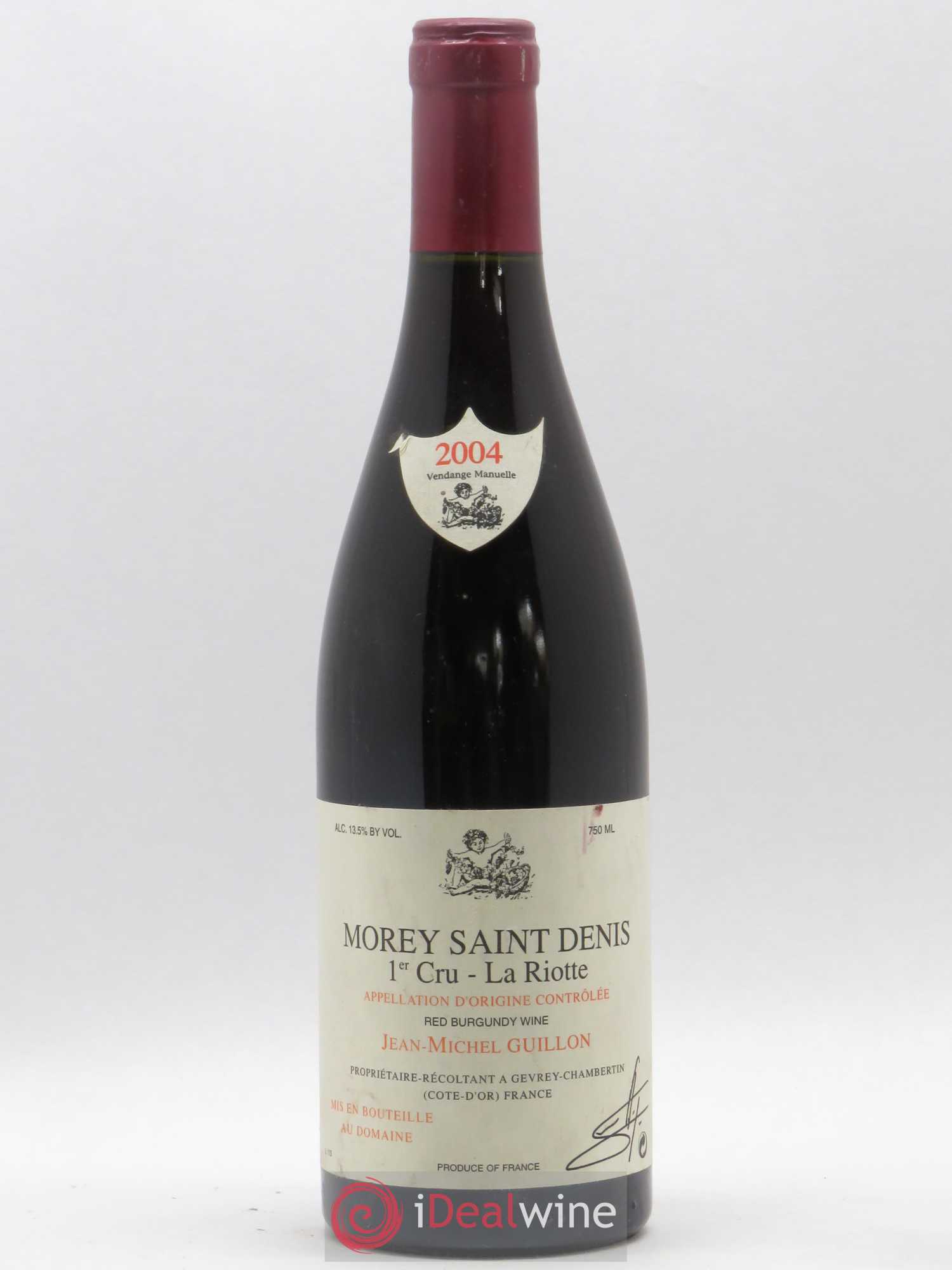 Morey-Saint-Denis 1er Cru La Riotte Domaine Guillon (sans prix de réserve) 2004 - Lot de 1 bouteille - 0