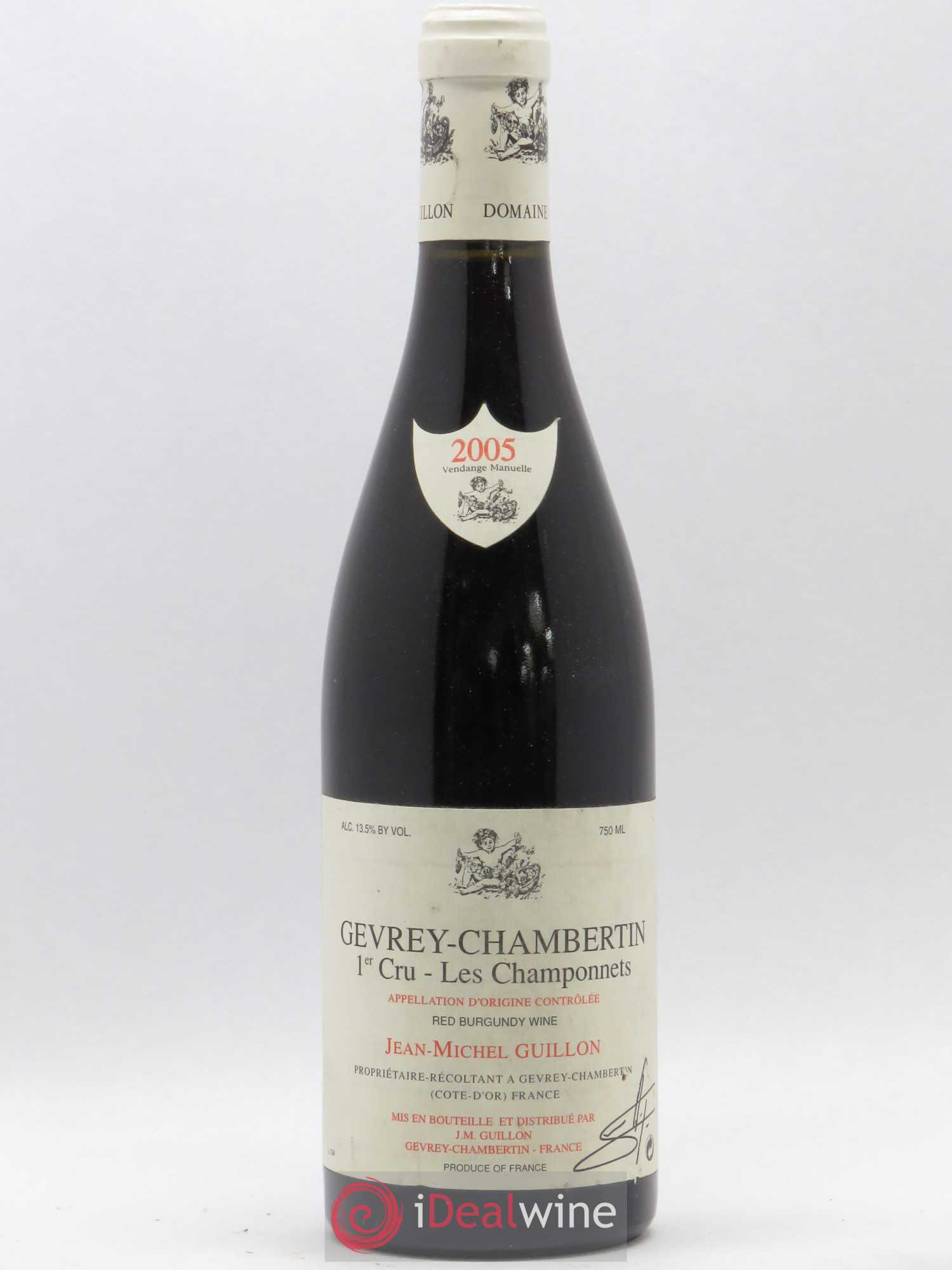 Gevrey-Chambertin 1er Cru Les Champonnets Domaine Guillon 2005 - Posten von 1 Flasche - 0