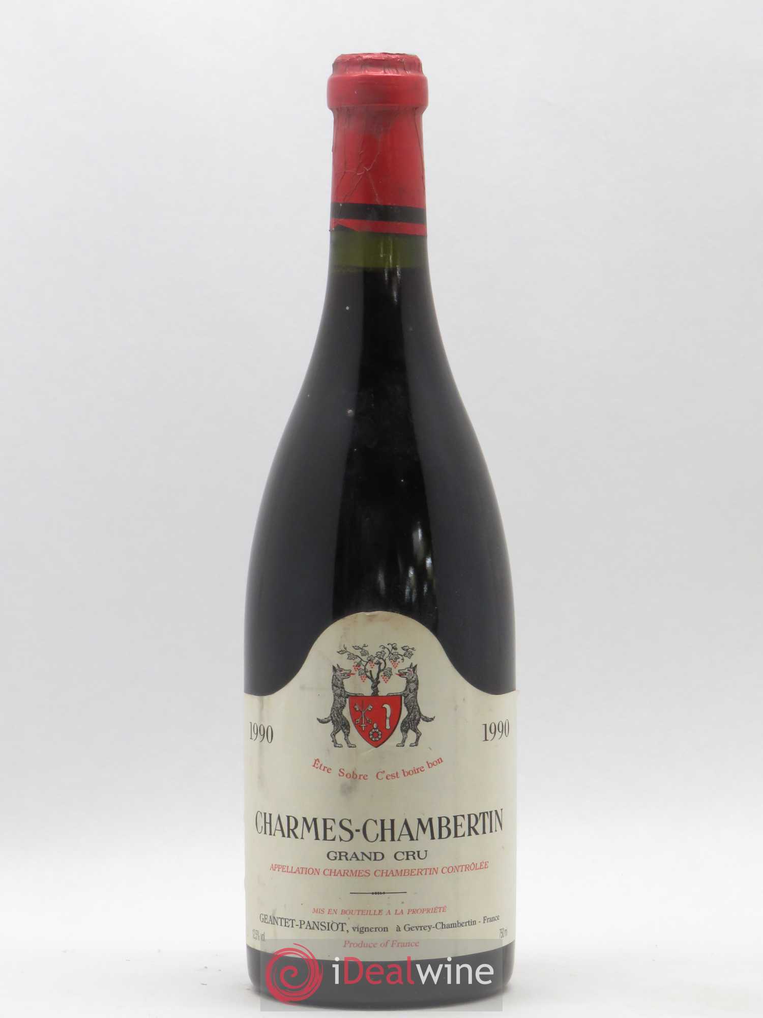 Charmes-Chambertin Grand Cru Geantet-Pansiot (sans prix de réserve) 1990 - Lot de 1 bouteille - 0