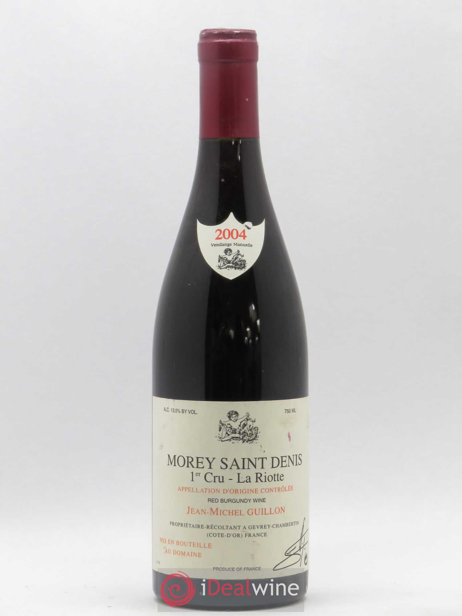 Morey-Saint-Denis 1er Cru La Riotte Domaine Guillon (sans prix de réserve) 2004 - Lot de 1 bouteille - 0