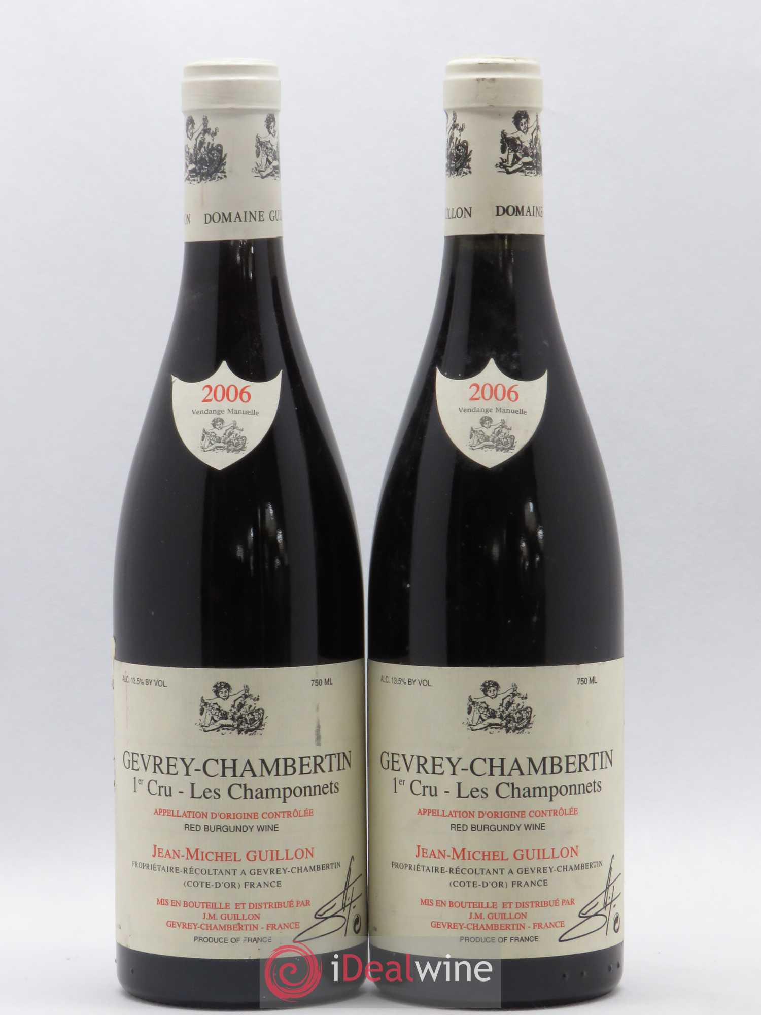 Gevrey-Chambertin 1er Cru Les Champonnets Domaine Guillon 2006 - Posten von 2 Flaschen - 0