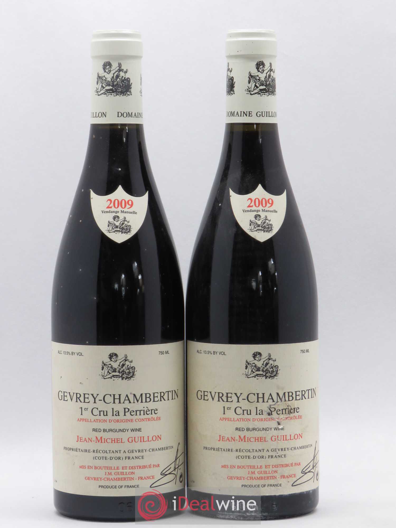 Gevrey-Chambertin 1er Cru La Perrière Domaine Guillon (sans prix de réserve) 2009 - Posten von 2 Flaschen - 0