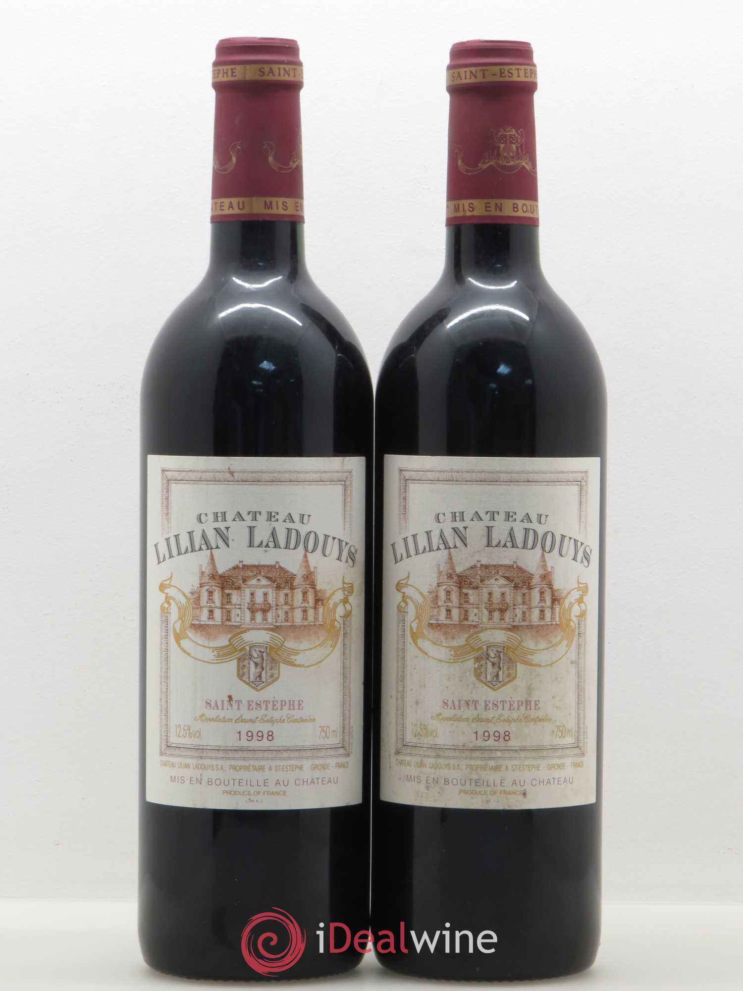 Château Lilian Ladouys Cru Bourgeois (sans prix de réserve) 1998 - Lot de 2 bouteilles - 0