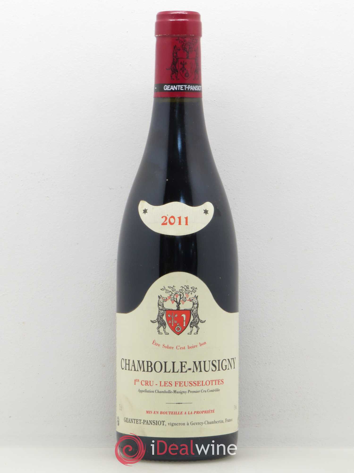 Chambolle-Musigny 1er Cru Les Feusselottes Geantet-Pansiot 2011 - Lot de 1 bouteille - 0