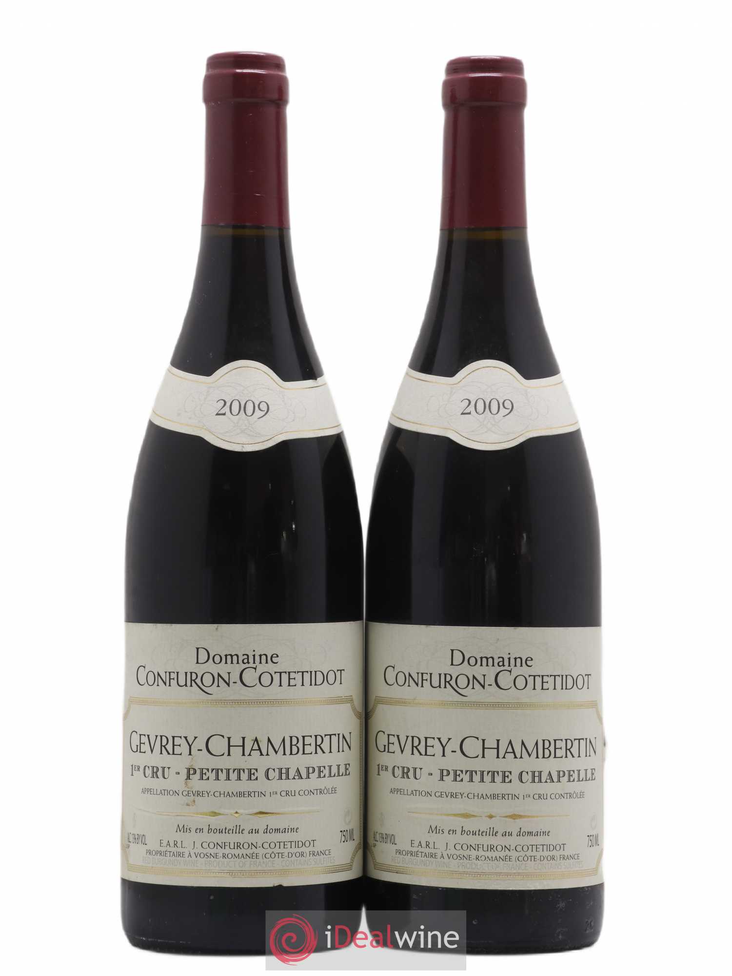 Gevrey-Chambertin 1er Cru Petite Chapelle Confuron-Cotetidot (sans prix de réserve) 2009 - Lot de 2 bouteilles - 0