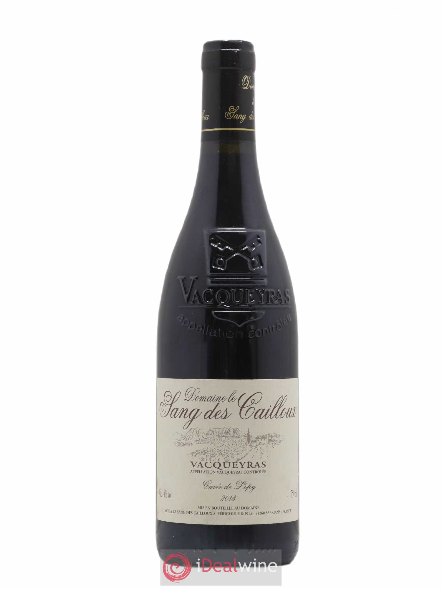 Vacqueyras Cuvée de Lopy Le Sang des Cailloux 2013 - Lot de 1 bouteille - 0