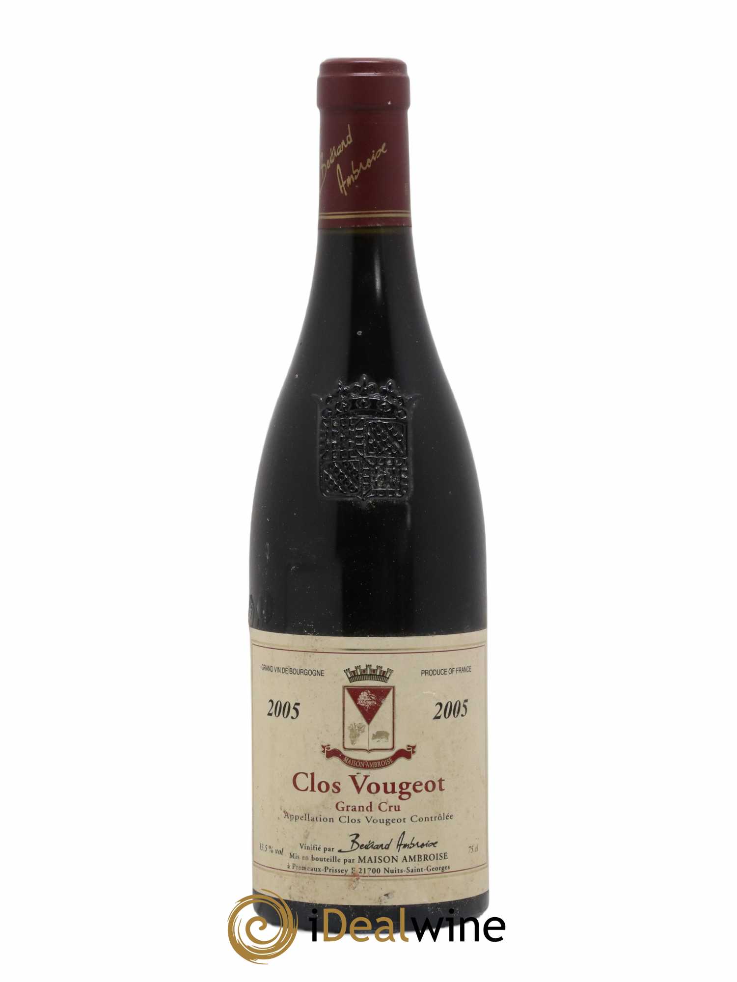 Clos de Vougeot Grand Cru Bertrand Ambroise 2005 - Lot de 1 bouteille - 0