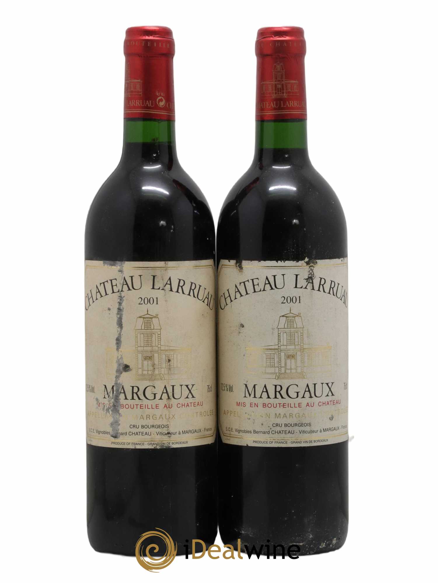 Château Larruau 2001 - Lot de 2 bouteilles - 0