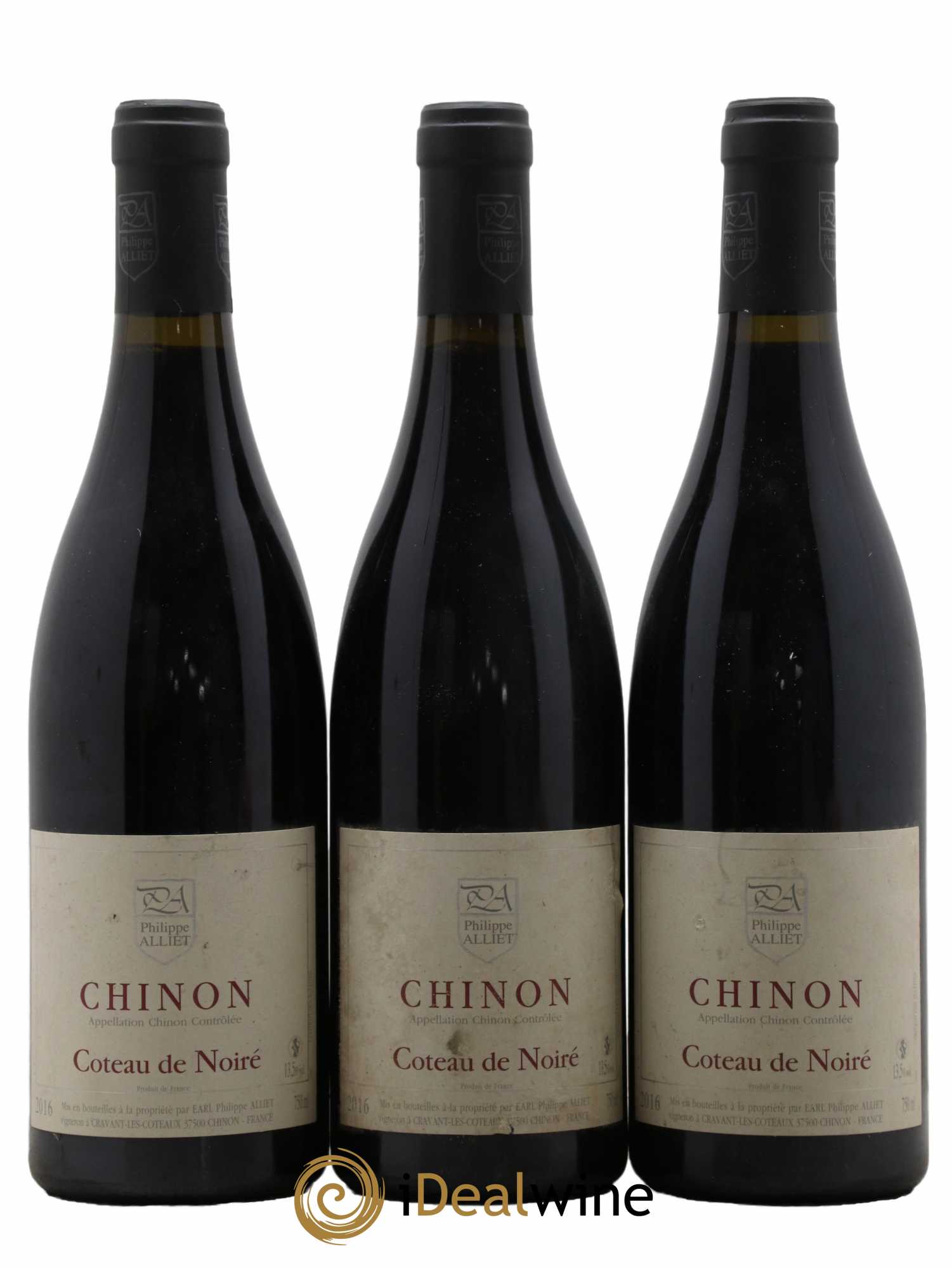 Chinon Coteau de Noiré Philippe Alliet 2016 - Lot de 3 bouteilles - 0