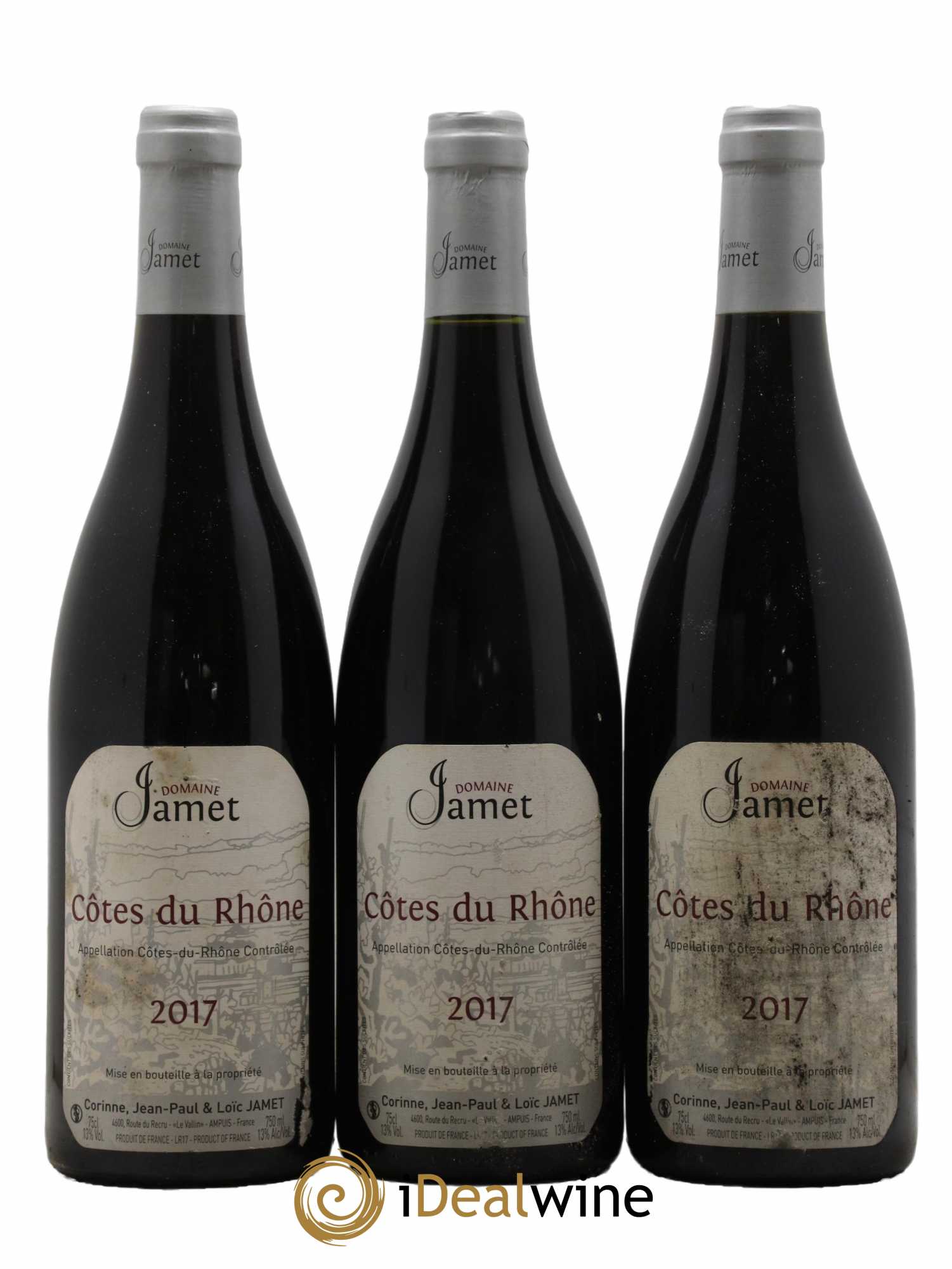 Côtes-du-Rhône Jamet (Domaine) 2017 - Lot de 3 bouteilles - 0
