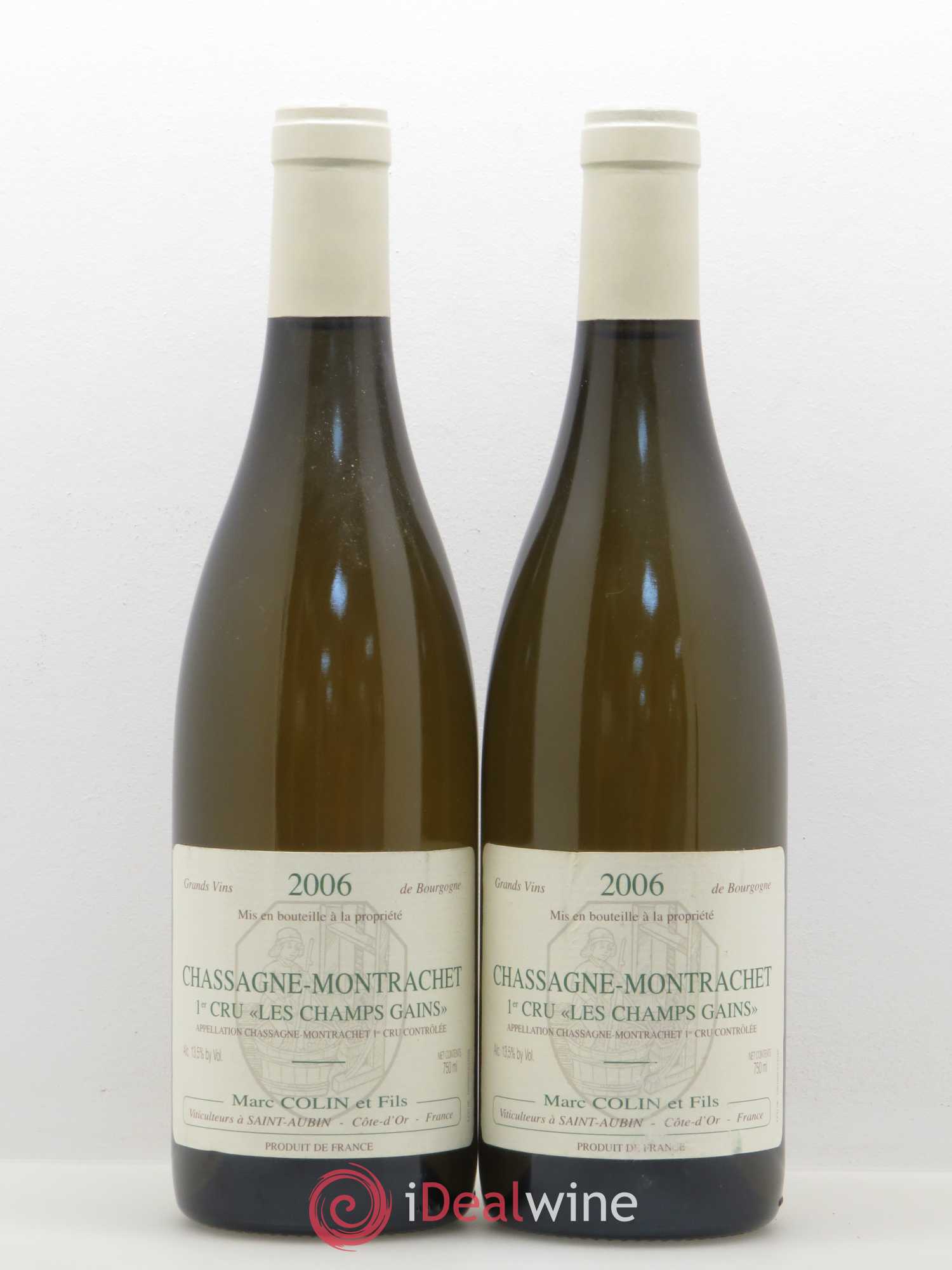 Chassagne-Montrachet 1er Cru Les Champs Gains Marc Colin 2006 - Posten von 2 Flaschen - 0