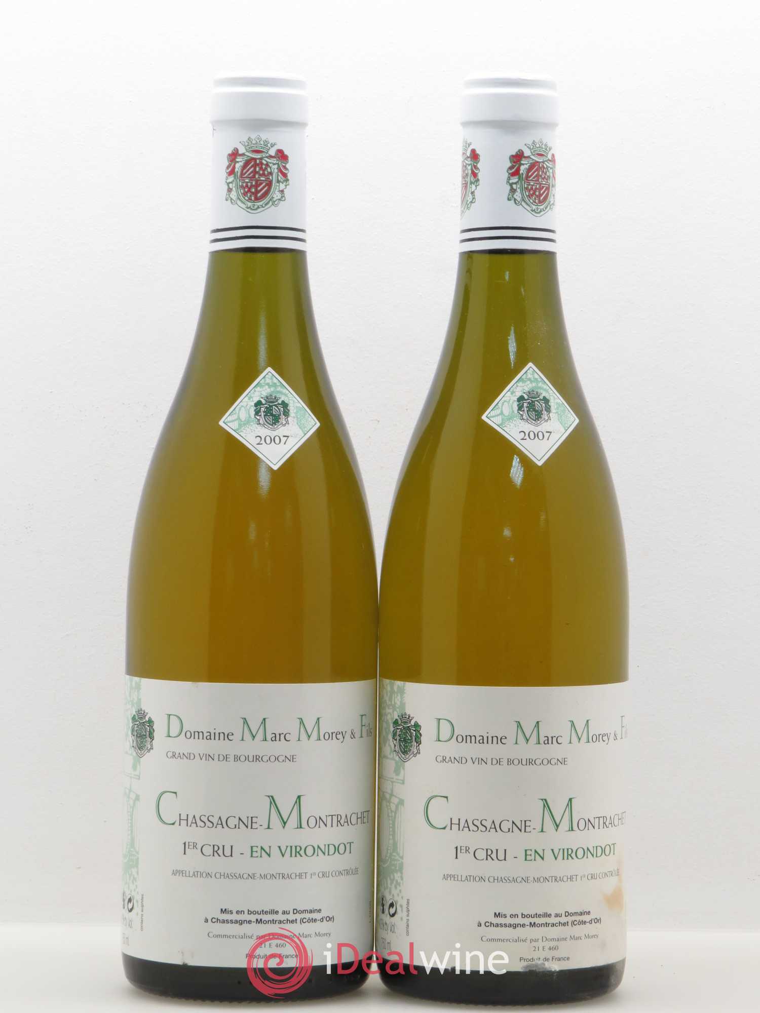 Chassagne-Montrachet 1er Cru En Virondot Marc Morey 2007 - Posten von 2 Flaschen - 0