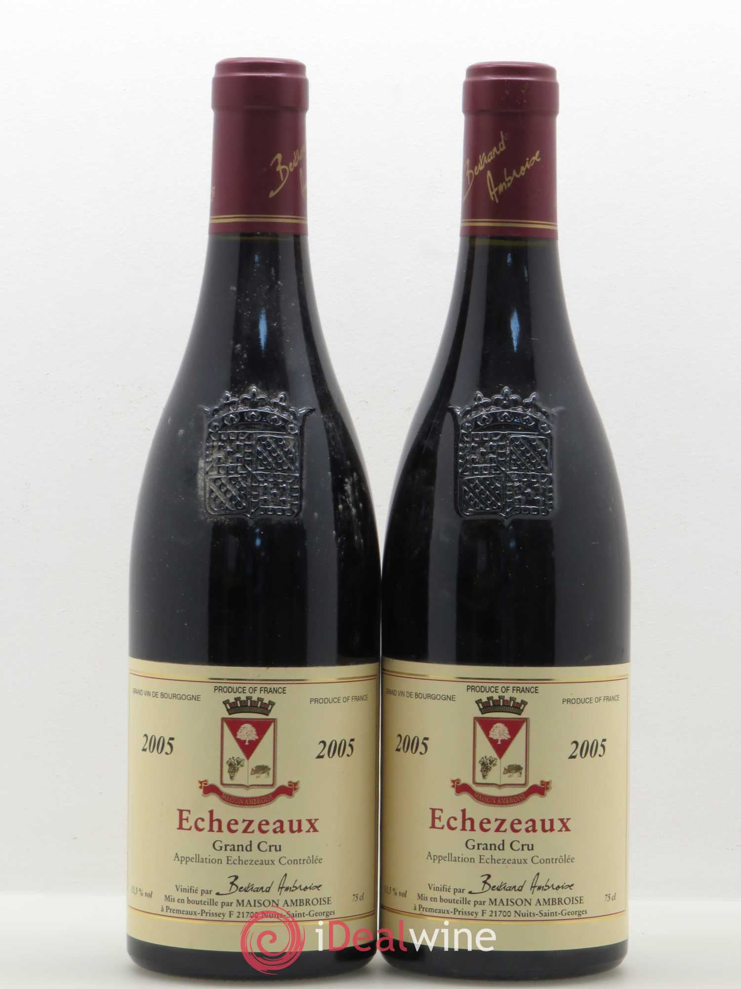 Echezeaux Grand Cru Bertrand Ambroise (sans prix de réserve) 2005 - Posten von 2 Flaschen - 0
