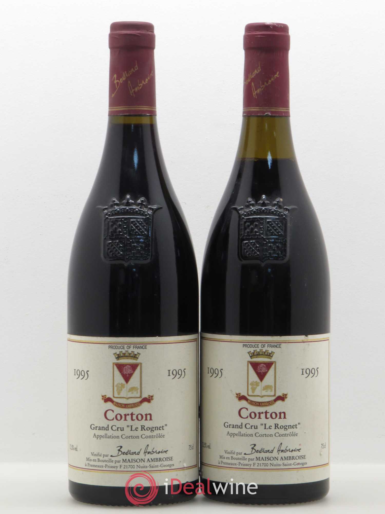 Corton Grand Cru Le Rognet Bertrand Ambroise (sans prix de réserve) 1995 - Posten von 2 Flaschen - 0