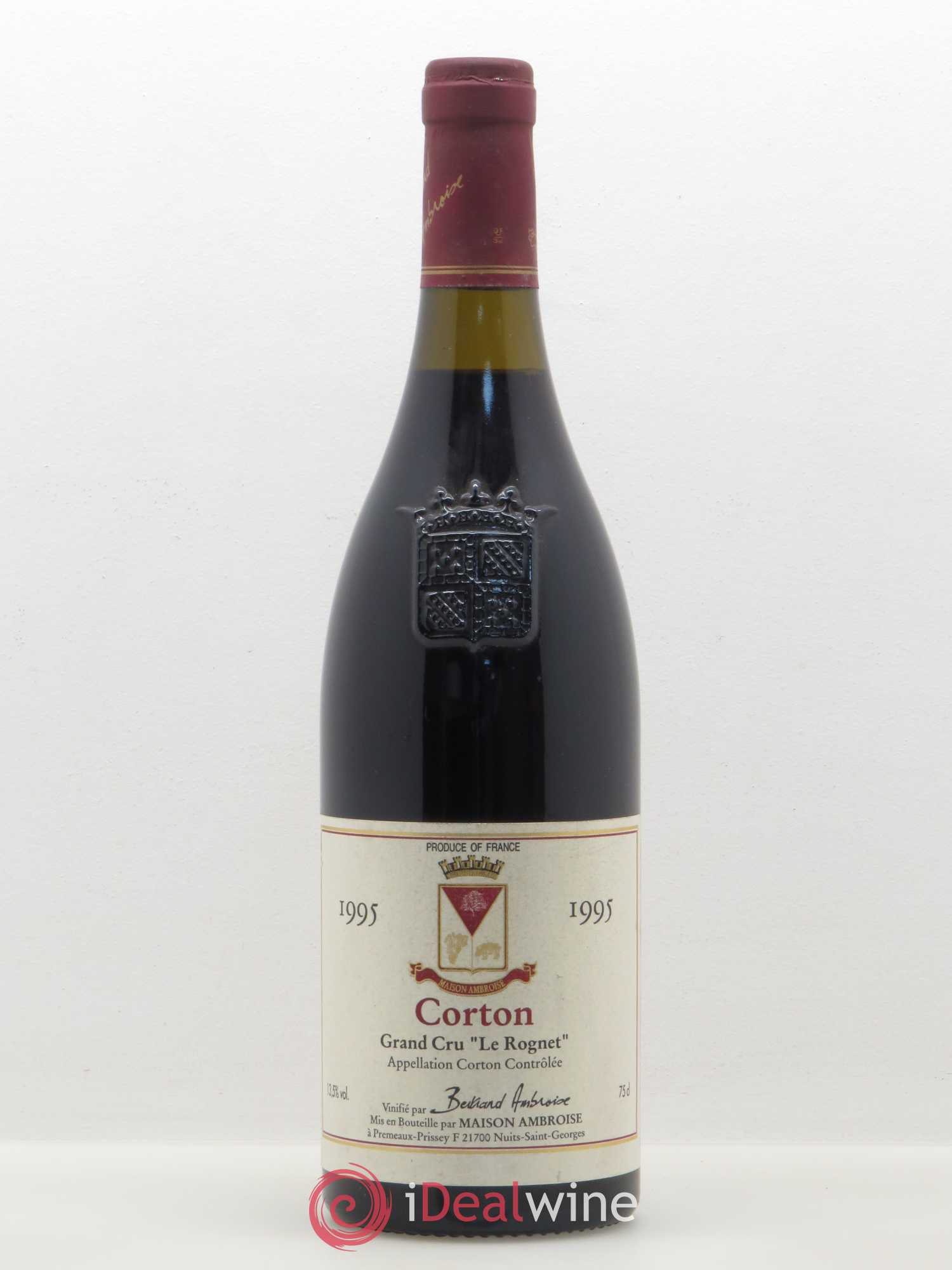 Corton Grand Cru Le Rognet Bertrand Ambroise (sans prix de réserve) 1995 - Posten von 1 Flasche - 0