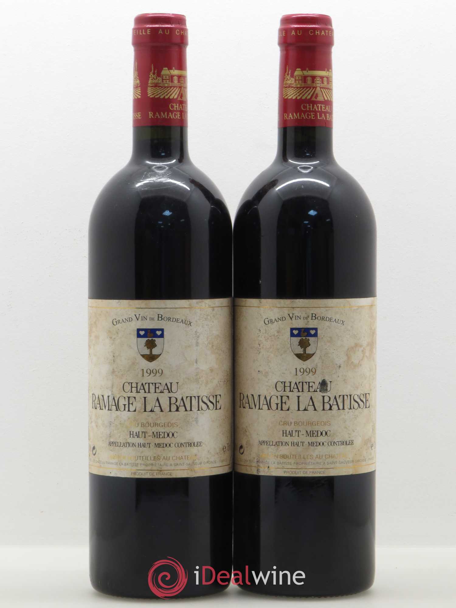 Château Ramage la Bâtisse Cru Bourgeois (sans prix de réserve) 1999 - Lot de 2 bouteilles - 0