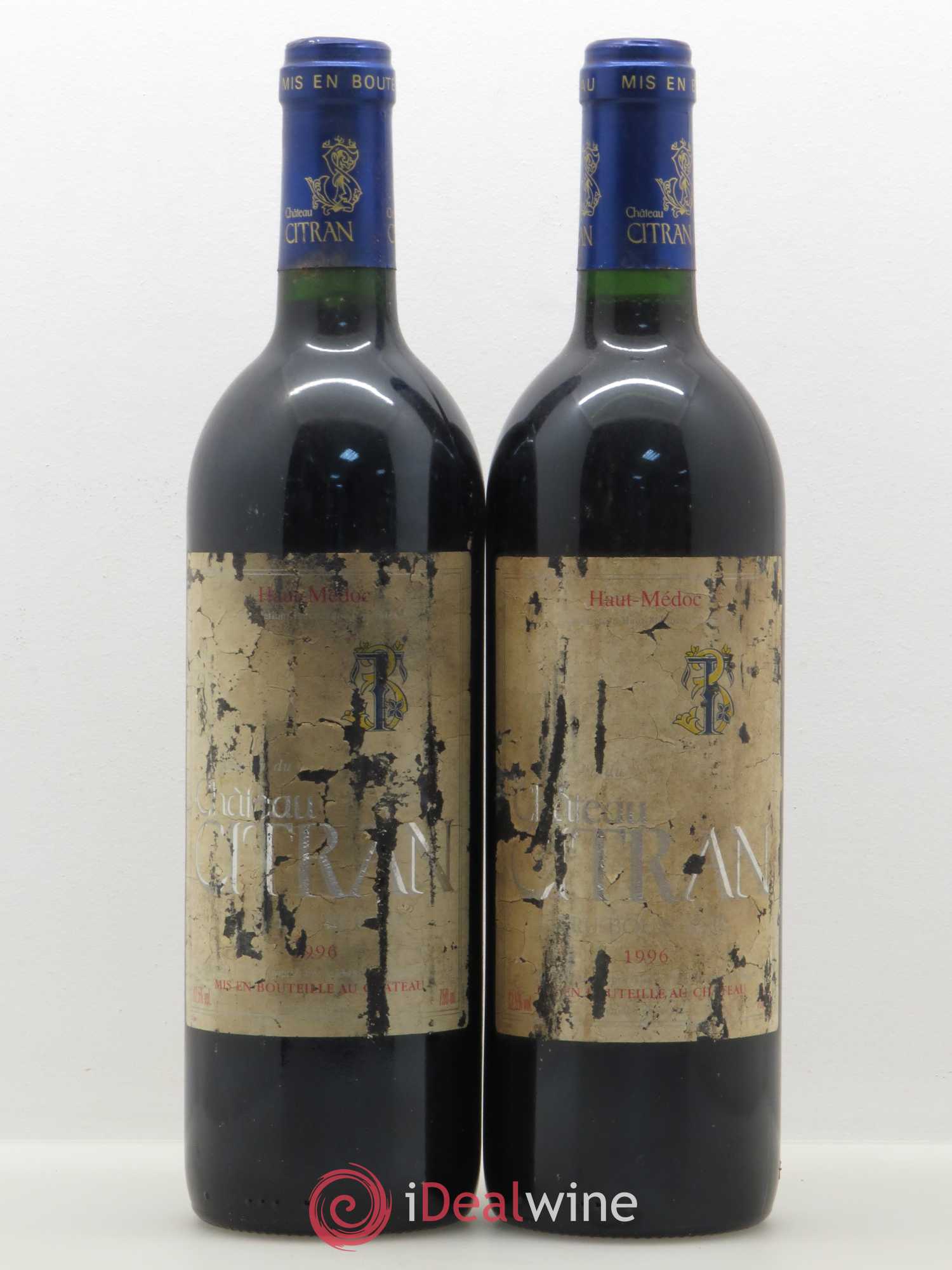 Château Citran Cru Bourgeois (sans prix de réserve) 1996 - Lot de 2 bouteilles - 0