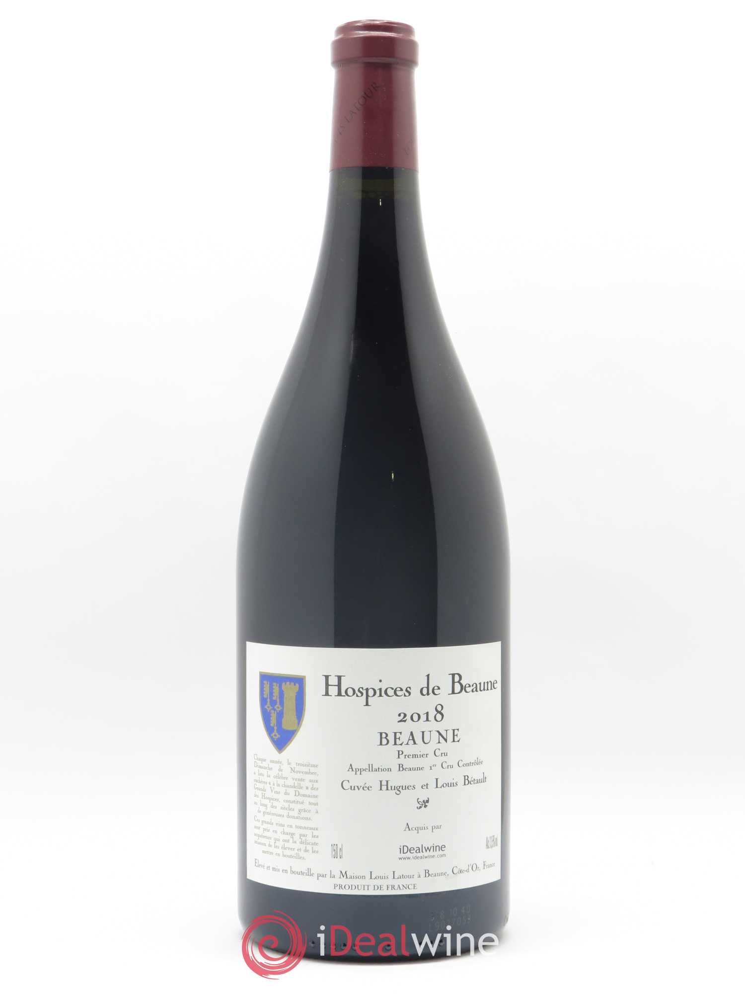 Beaune 1er Cru Hospices de Beaune cuvée Hugues et Louis Bétault Louis Latour 2018 - Lot de 1 magnum - 0