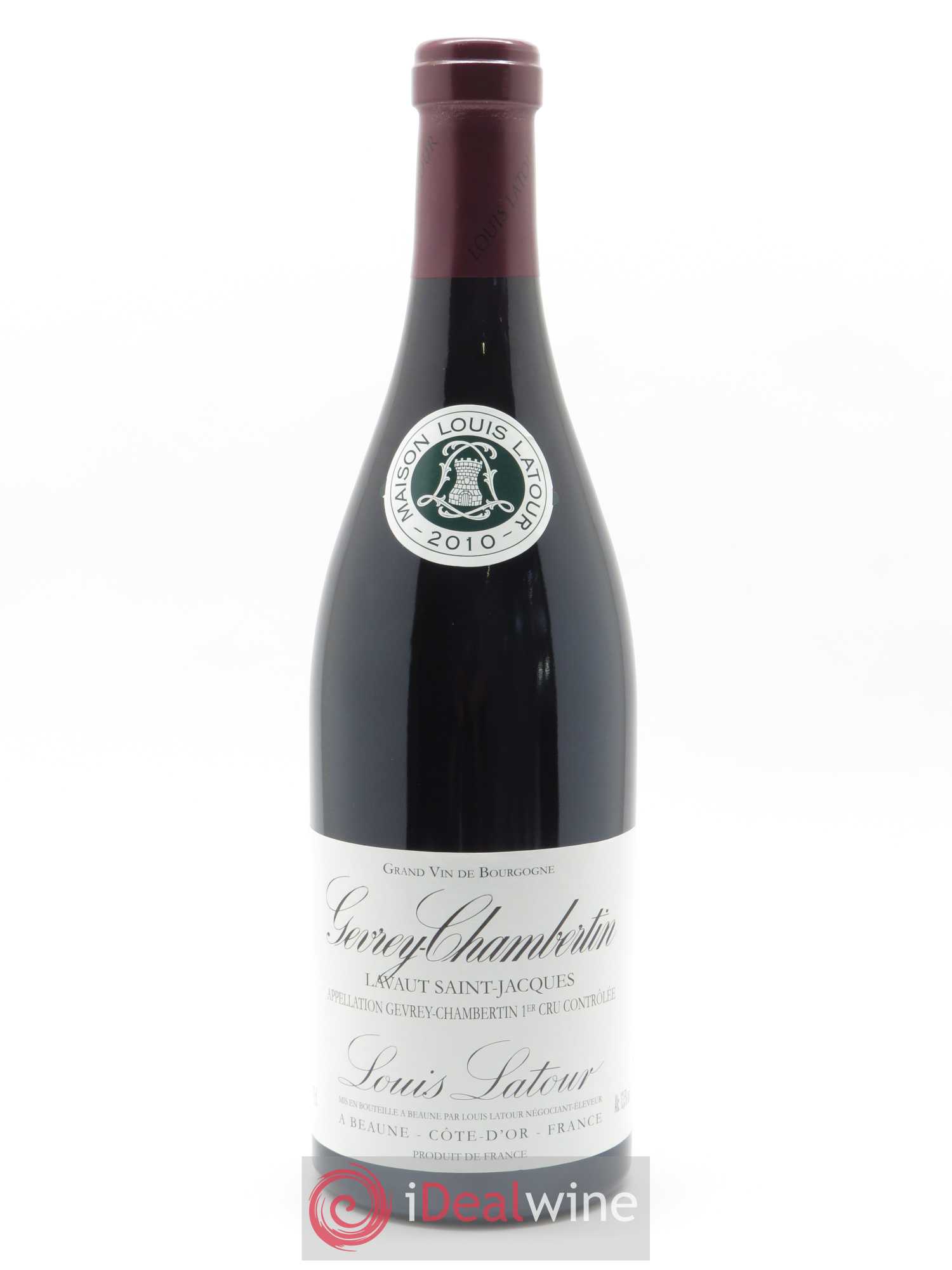 Gevrey-Chambertin 1er Cru Lavaux Saint Jacques Louis Latour 2010 - Lot de 1 bouteille - 0