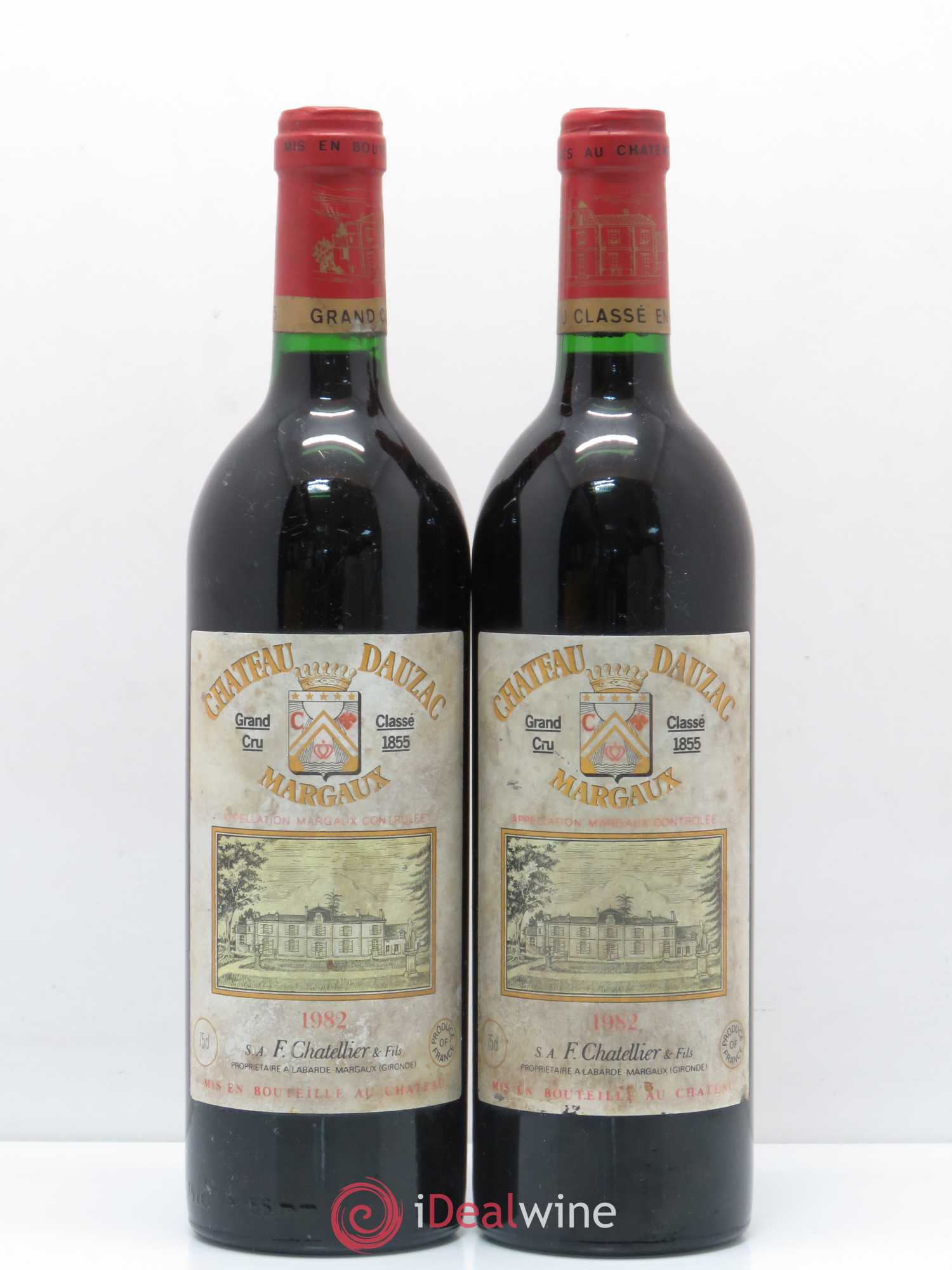 Château Dauzac 5ème Grand Cru Classé 1982 - Lot de 2 bouteilles - 0