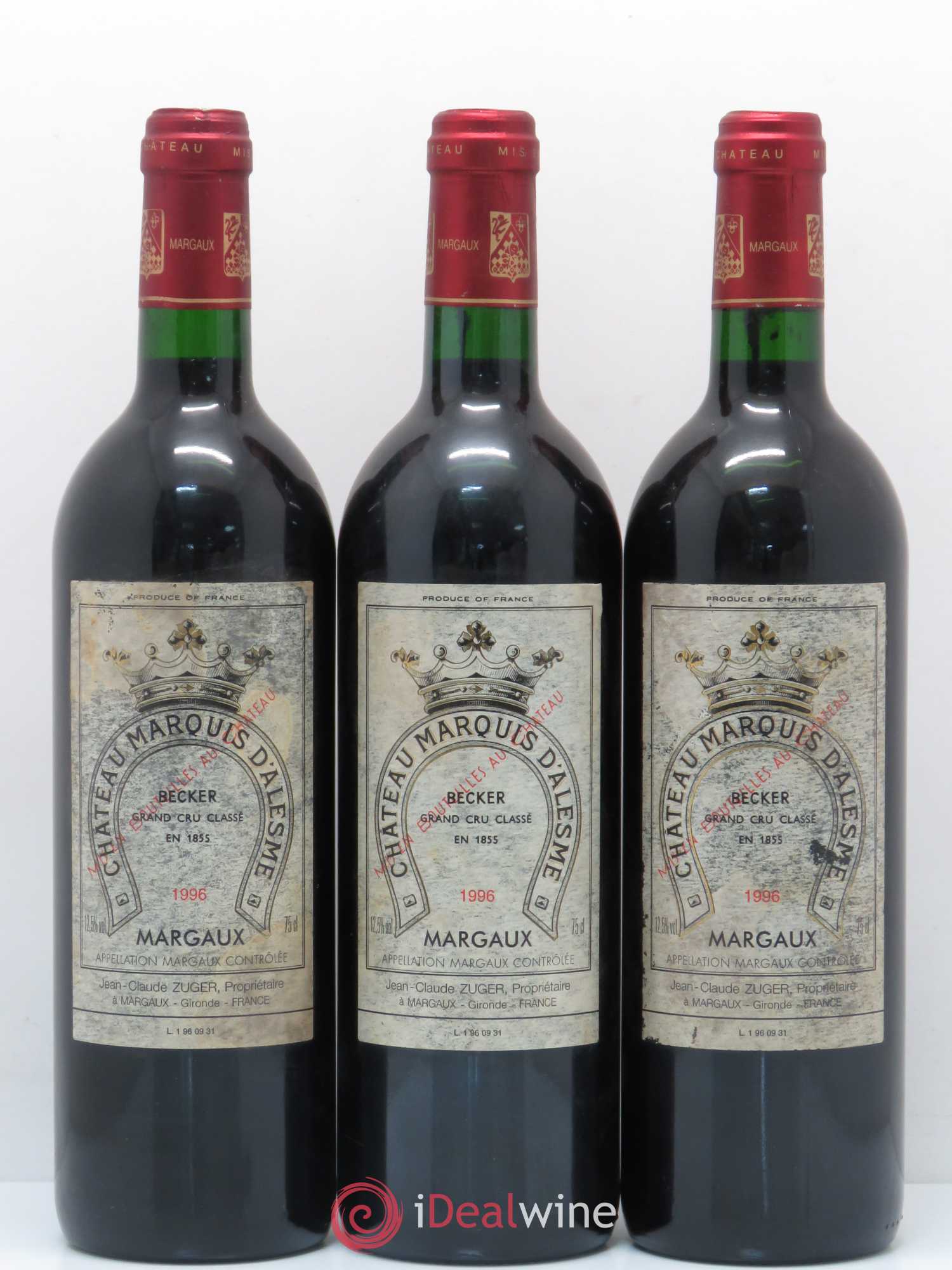 Château Marquis d'Alesme 1996 - Lot de 12 bouteilles - 4