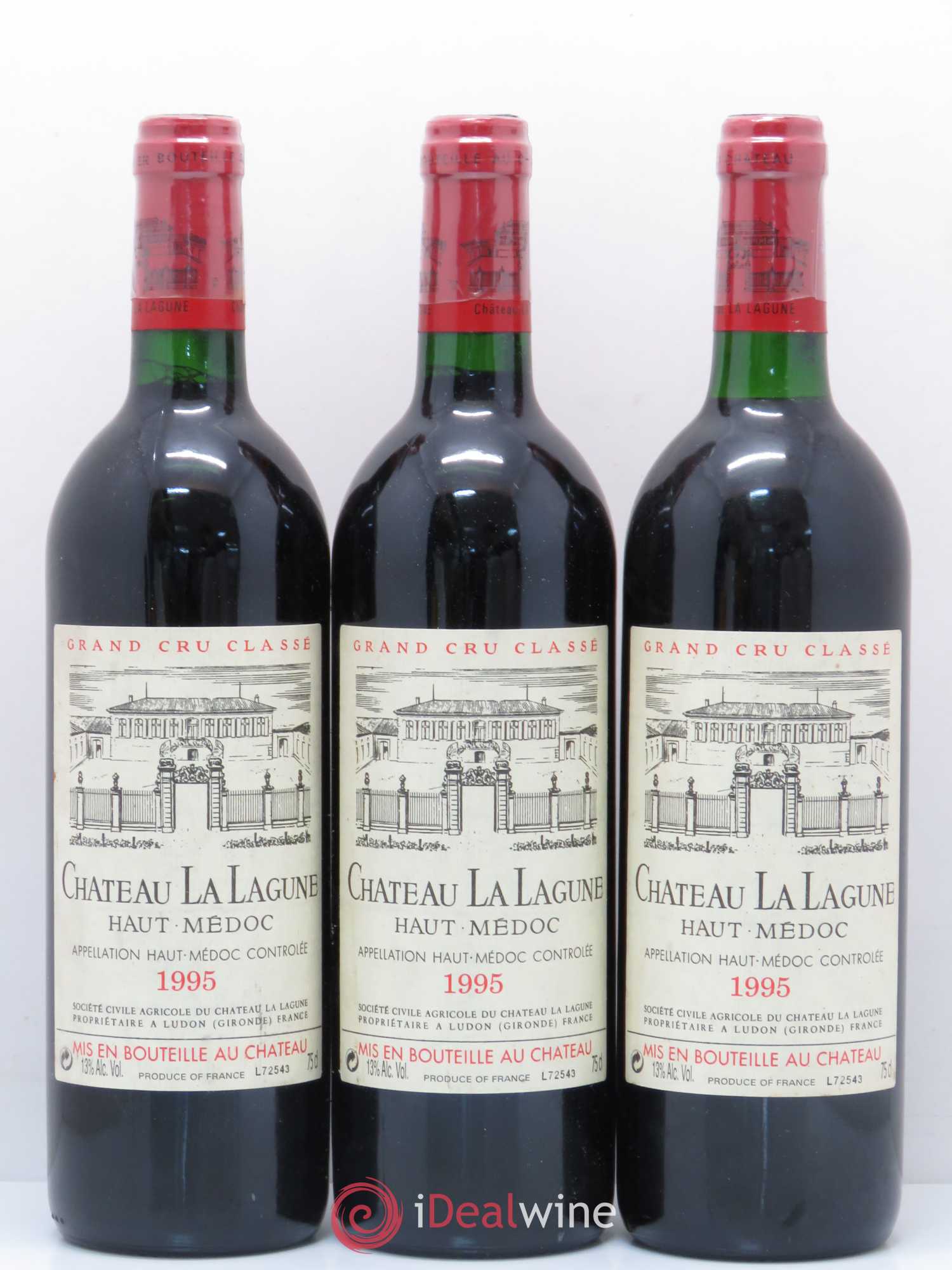 Château la Lagune 3ème Grand Cru Classé 1995 - Lot de 6 bouteilles - 1