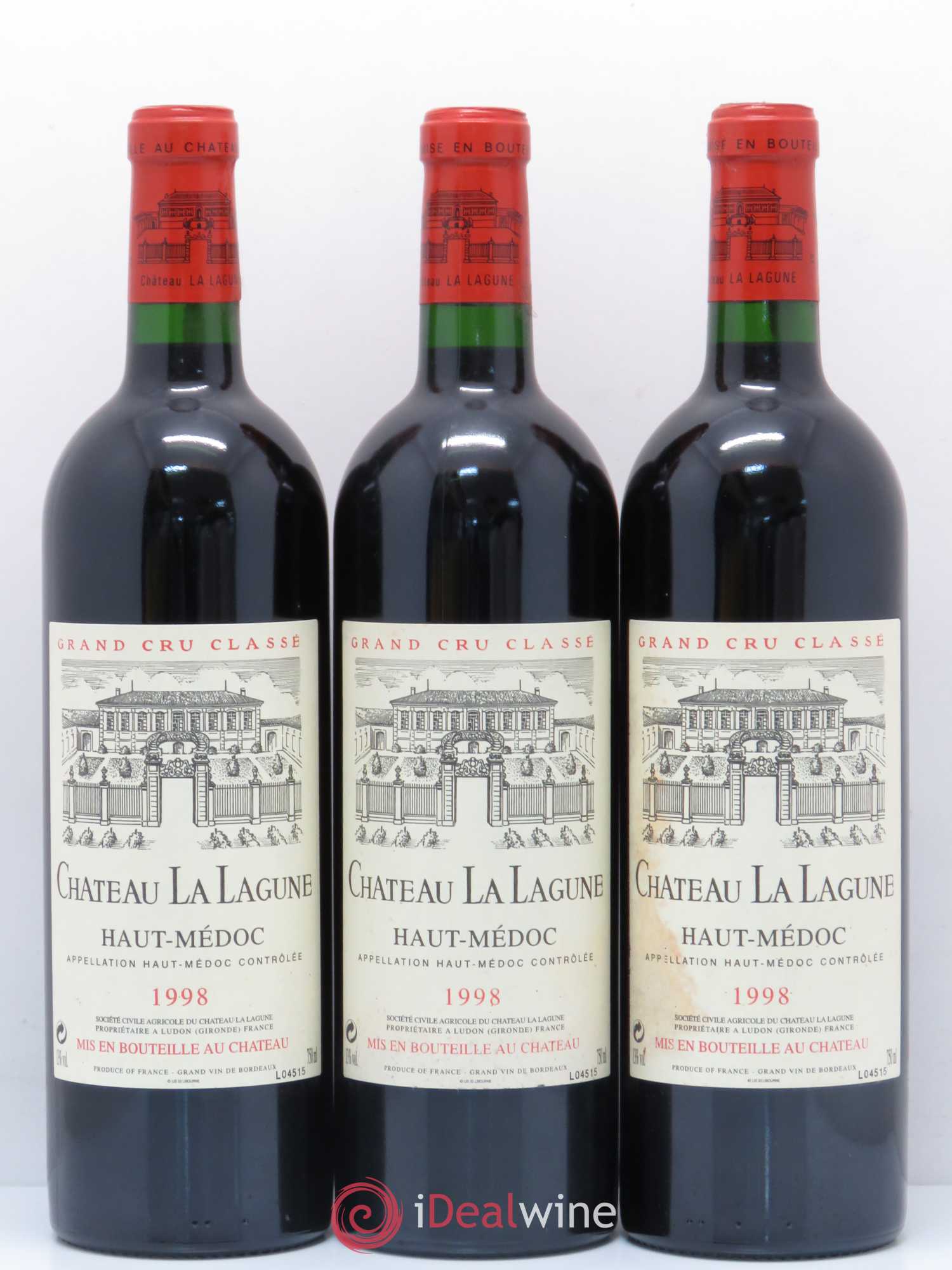 Château la Lagune 3ème Grand Cru Classé 1998 - Lot de 6 bouteilles - 2
