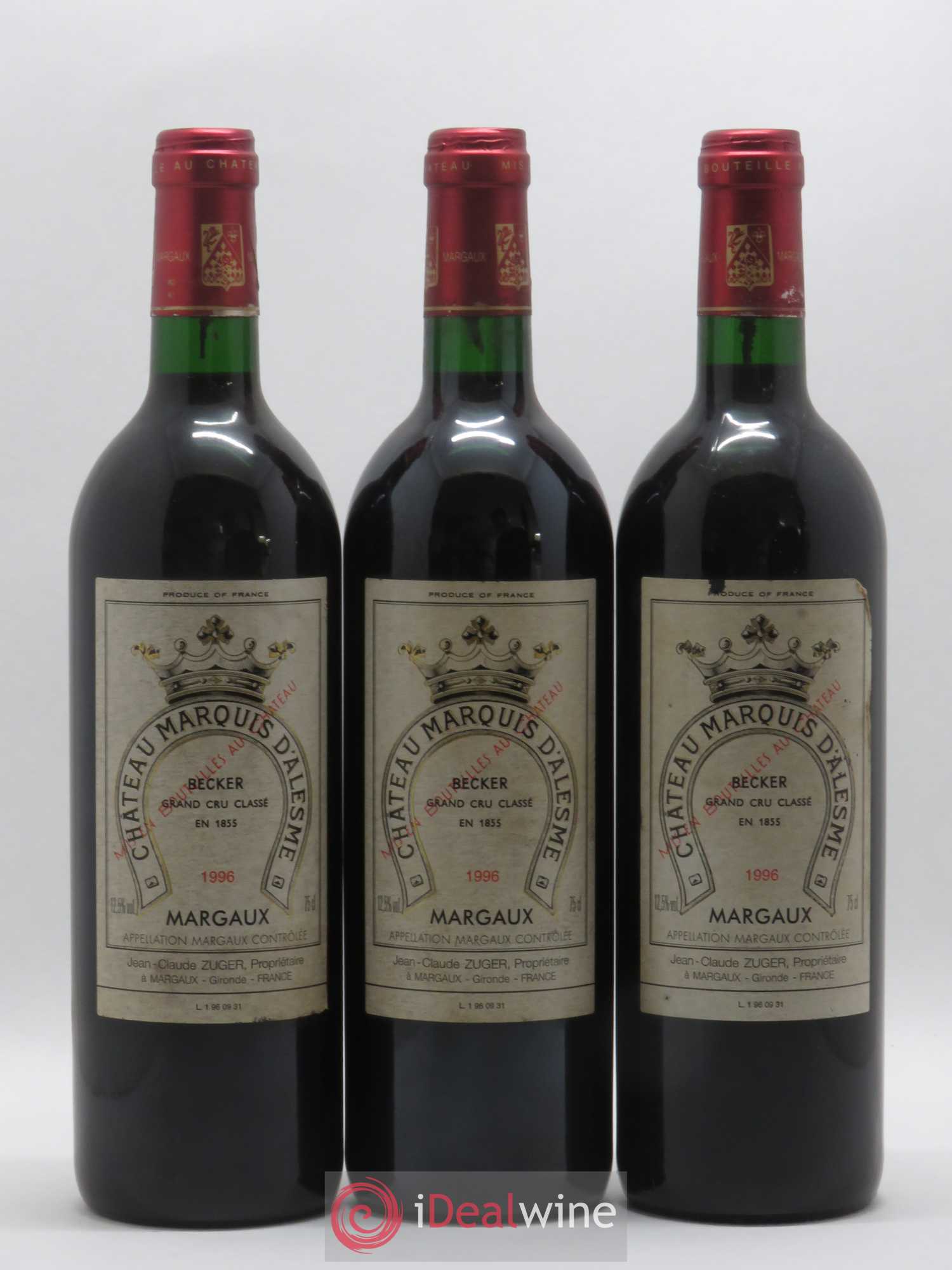 Château Marquis d'Alesme 1996 - Lot de 12 bouteilles - 3