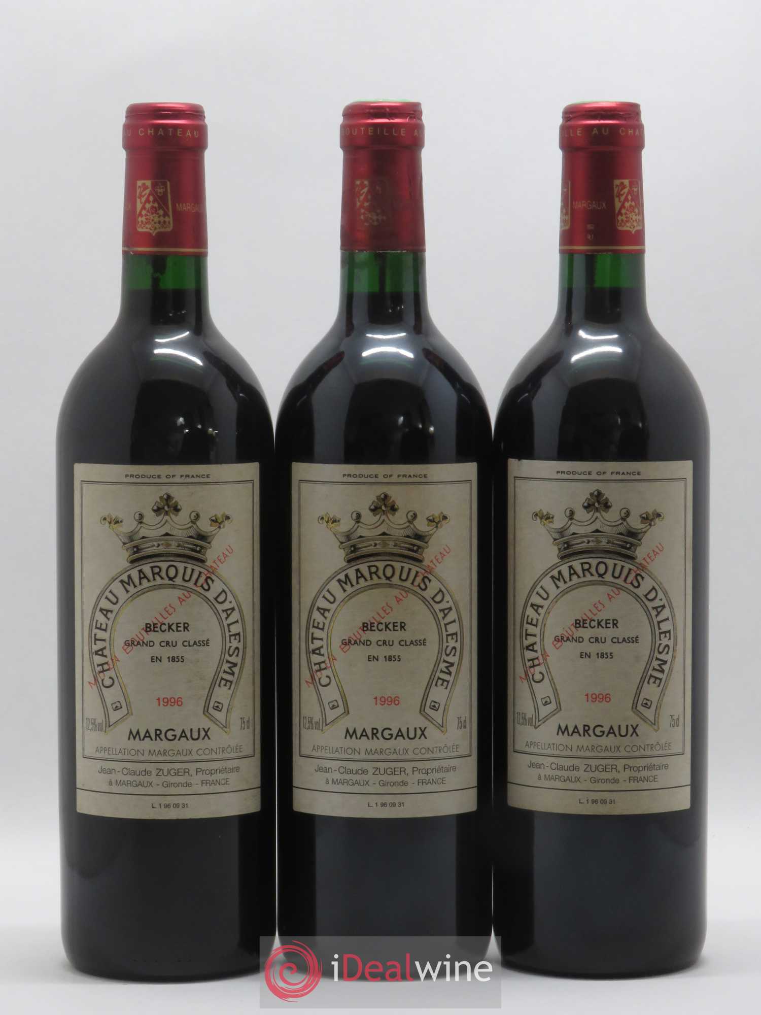 Château Marquis d'Alesme 1996 - Lot de 12 bouteilles - 4