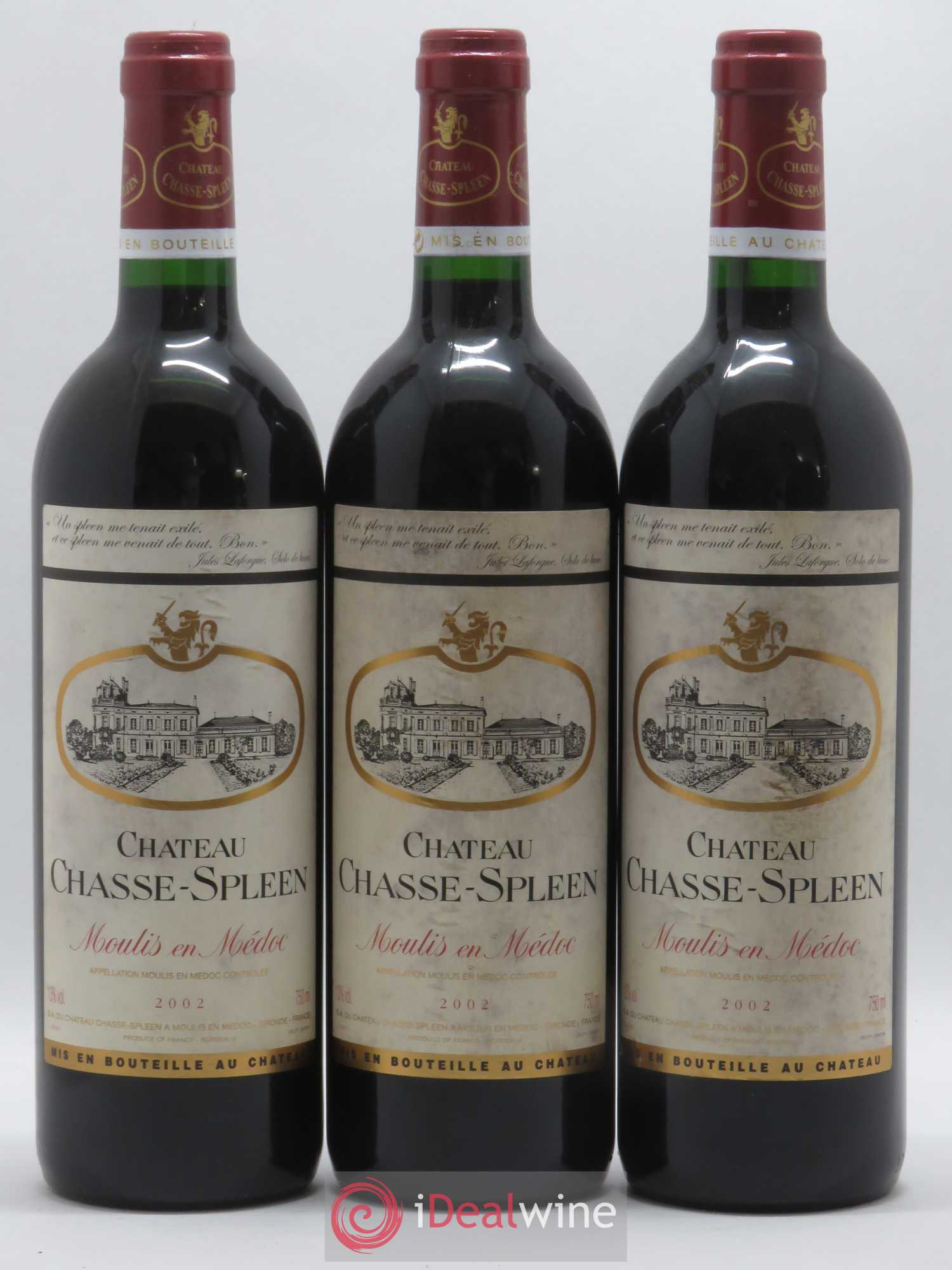 Château Chasse Spleen 2002 - Lot de 6 bouteilles - 1