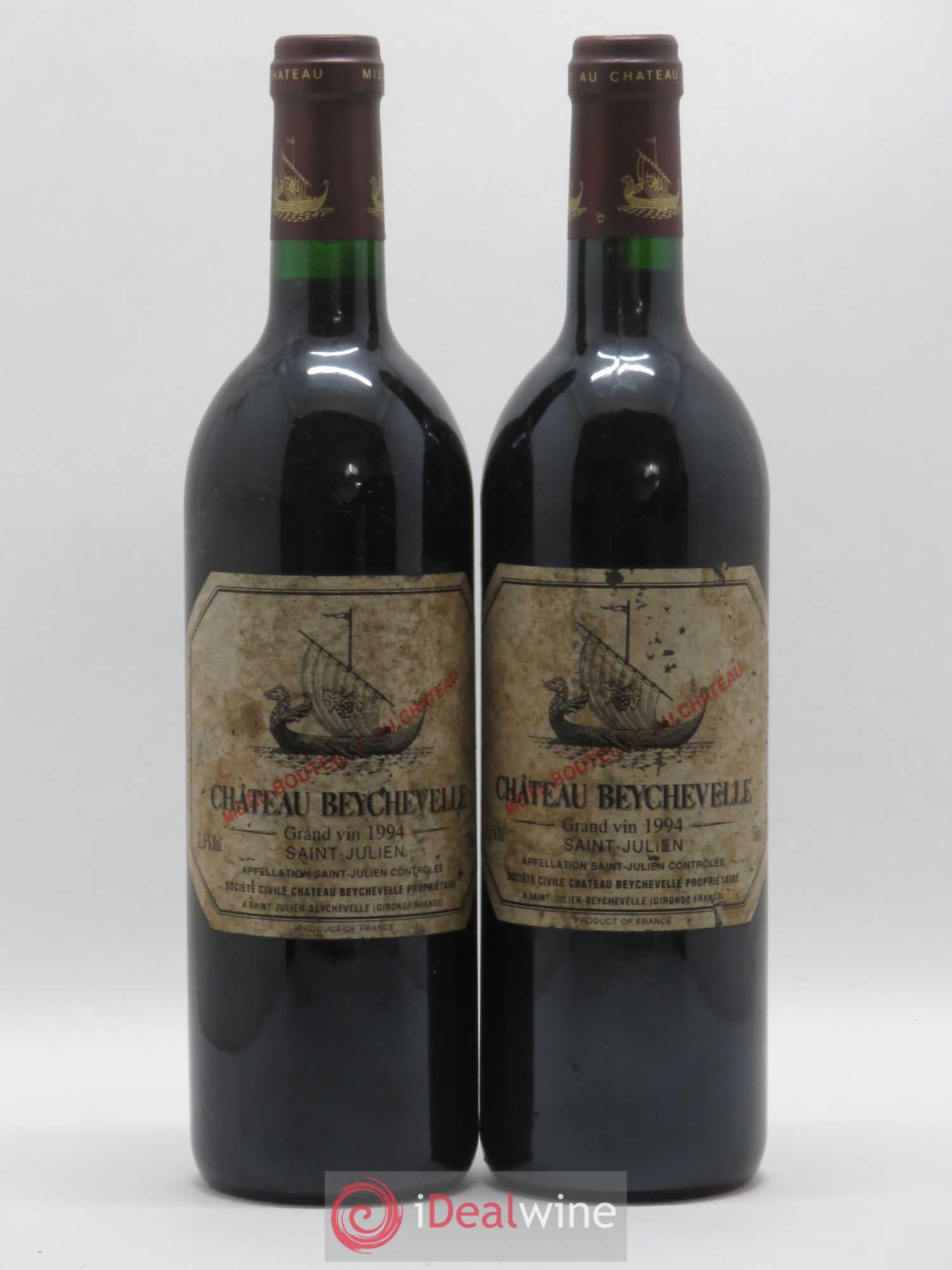 Château Beychevelle 4ème Grand Cru Classé 1994 - Lot de 2 bouteilles - 0