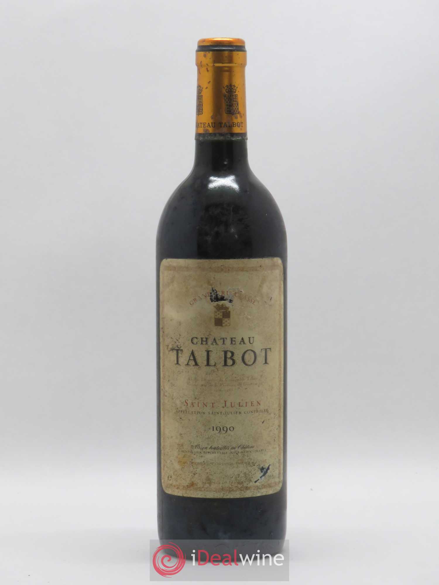 Château Talbot 4ème Grand Cru Classé 1990 - Lot de 1 bouteille - 0