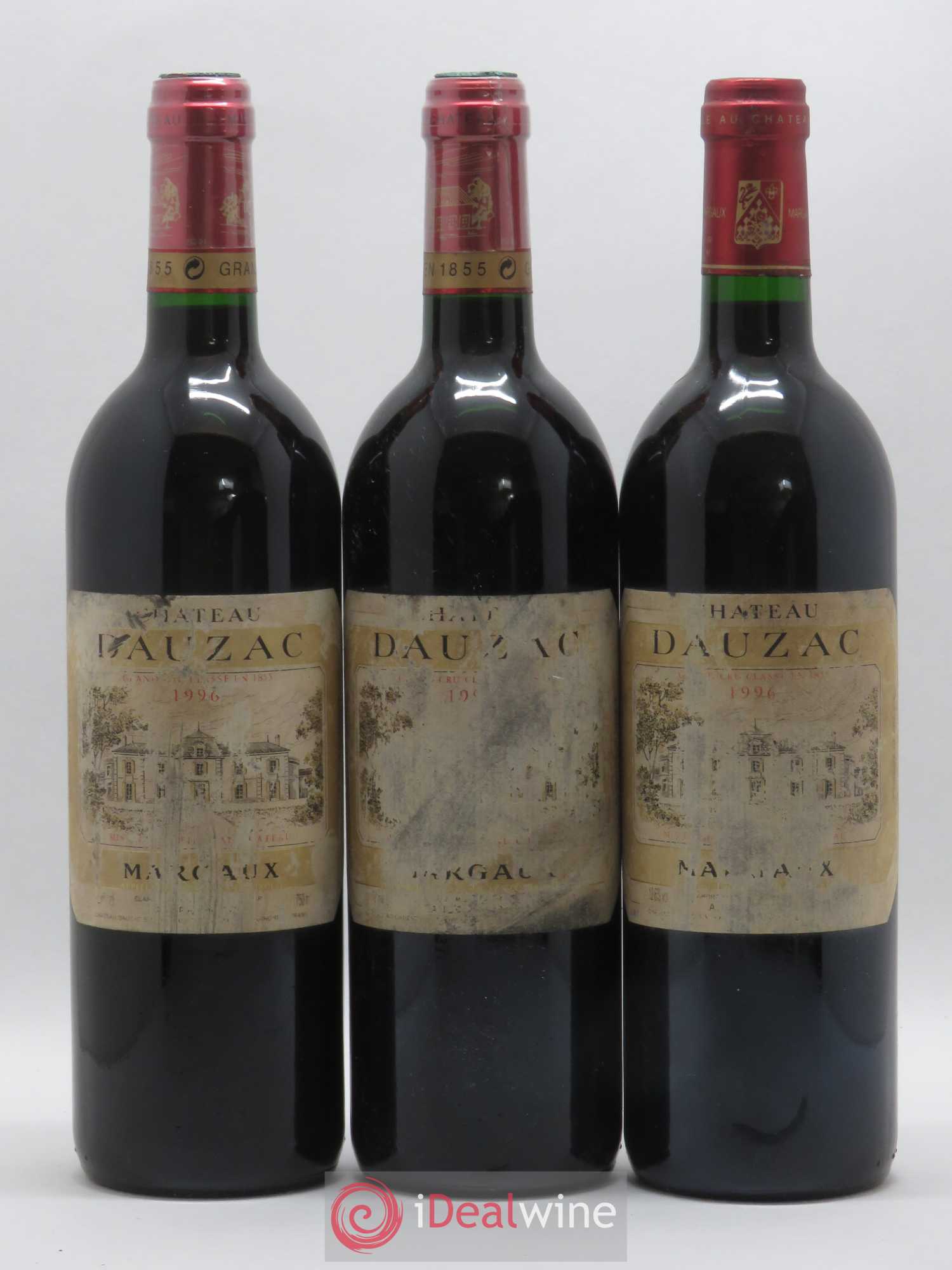Château Dauzac 5ème Grand Cru Classé 1996 - Lot de 3 bouteilles - 0