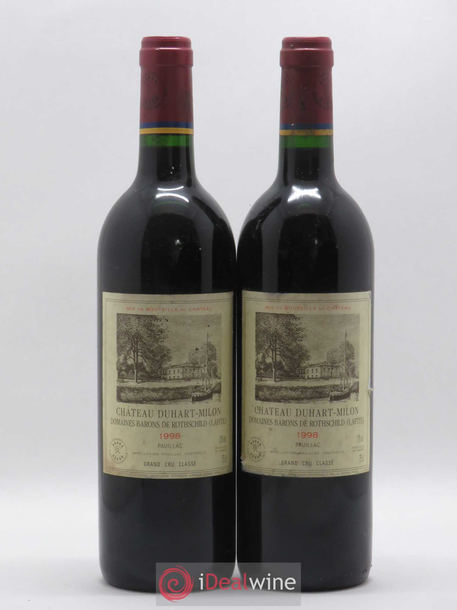 Château Duhart-Milon 4ème Grand Cru Classé 1998 - Lot de 2 bouteilles - 0