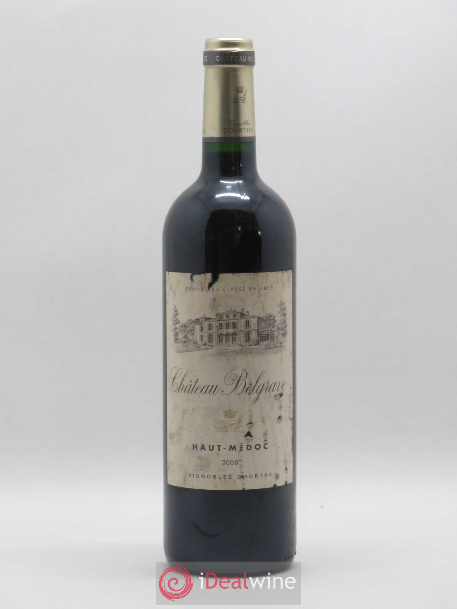 Château Belgrave 5ème Grand Cru Classé 2008 - Lot de 1 bouteille - 0