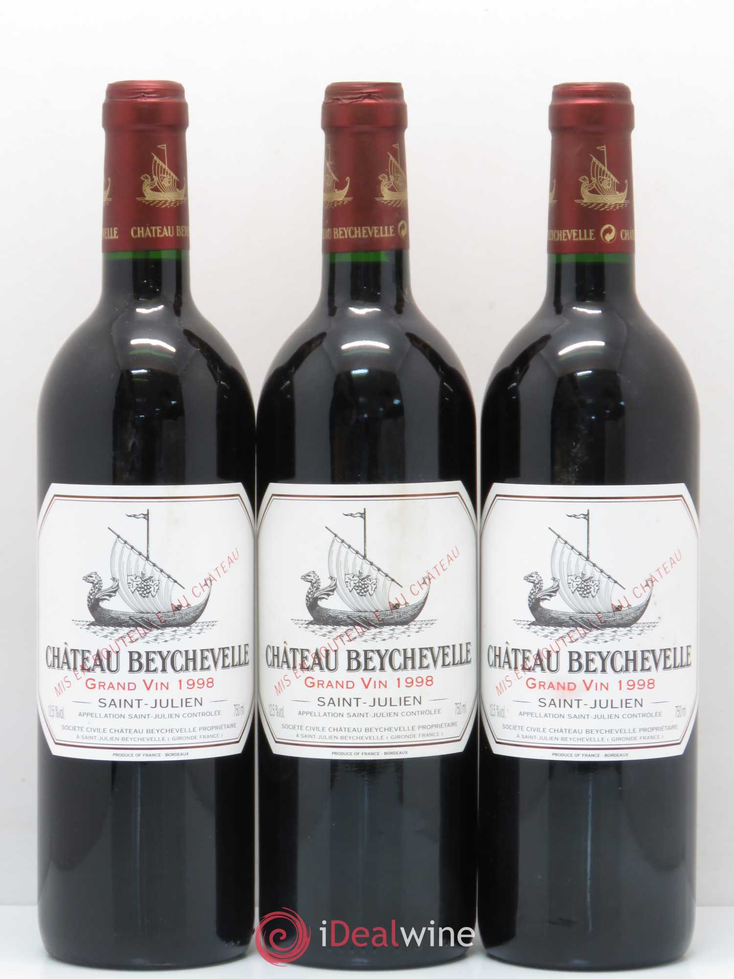 Château Beychevelle 4ème Grand Cru Classé 1998 - Lot de 6 bouteilles - 2