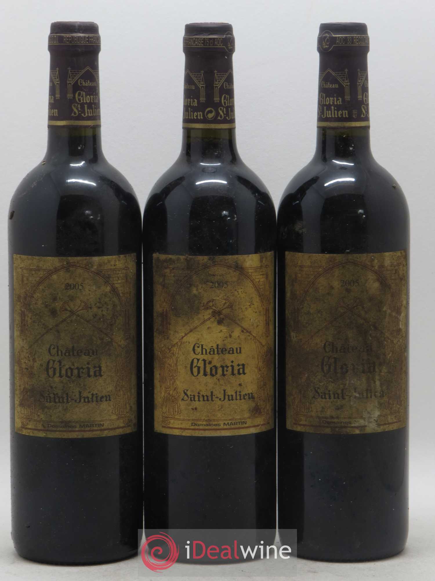 Château Gloria 2005 - Lot de 3 bouteilles - 0