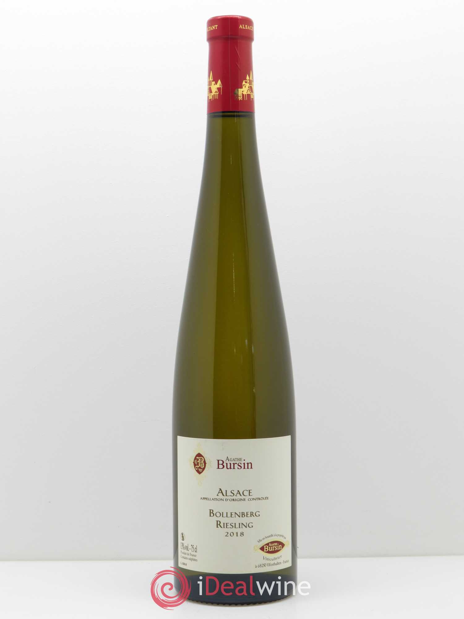 Alsace Riesling Bollenberg Agathe Bursin 2018 - Lot de 1 bouteille - 0