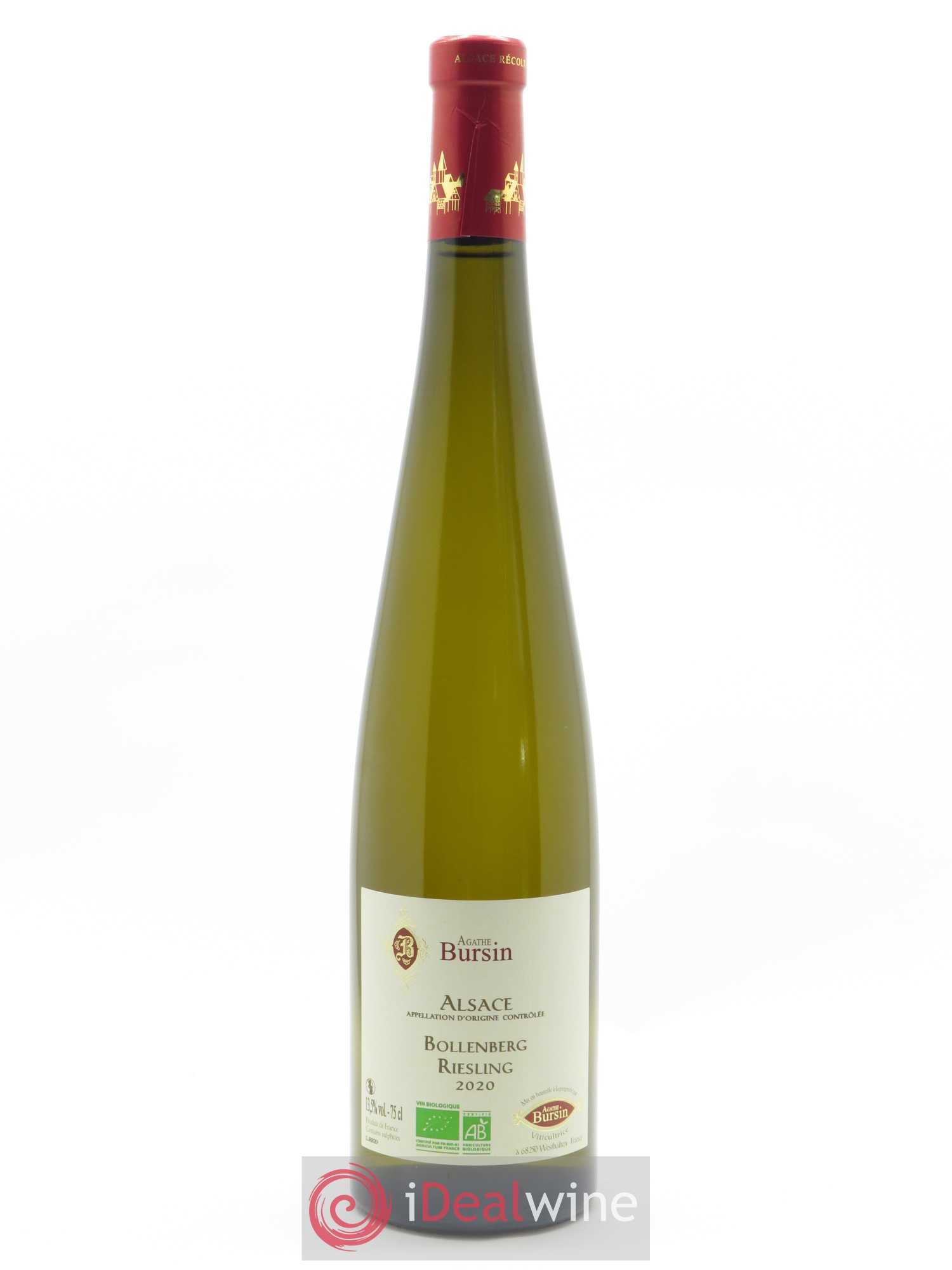 Alsace Riesling Bollenberg Agathe Bursin 2020 - Lot de 1 bouteille - 0