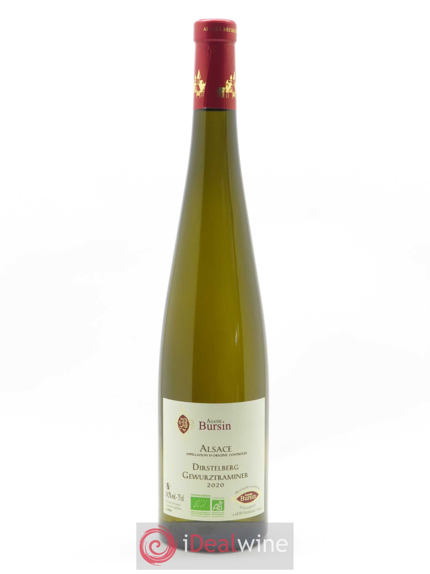 Alsace Gewurztraminer Dirstelberg Agathe Bursin 2020 - Lot de 1 bouteille - 0