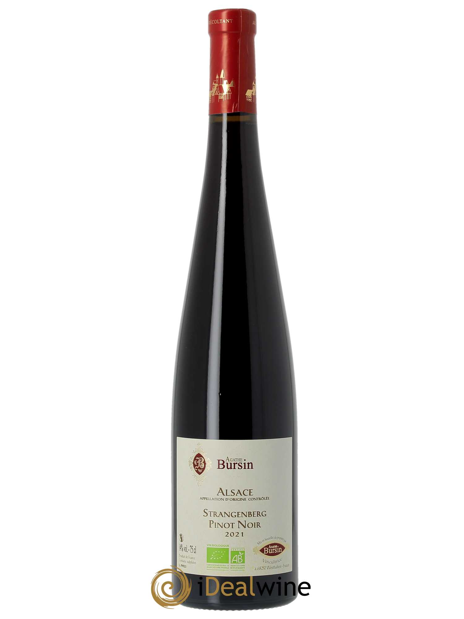 Alsace Pinot Noir Strangenberg Agathe Bursin 2021 - Lot of 1 bottle - 0