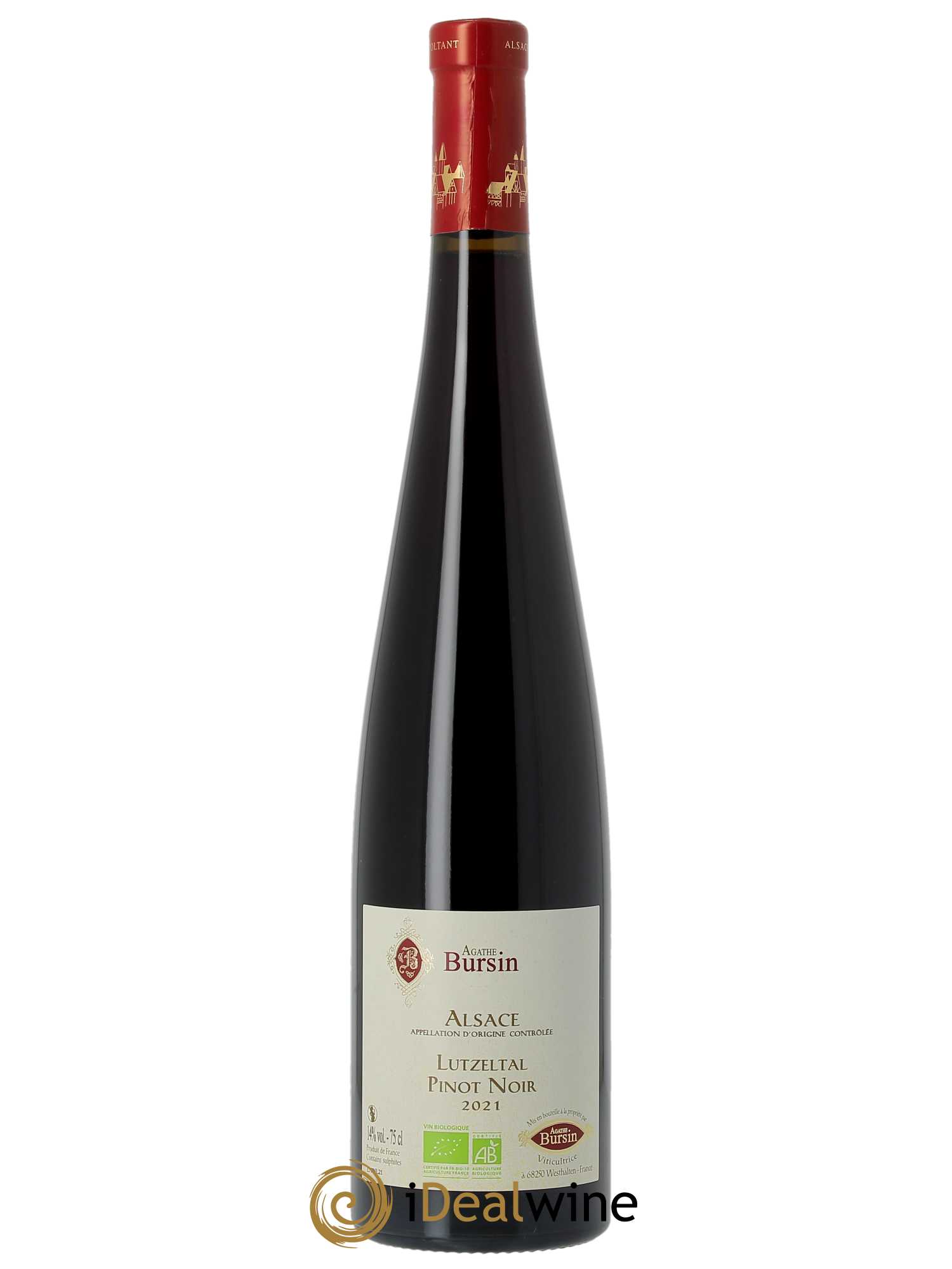 Alsace Pinot noir Lutzeltal Agathe Bursin 2021 - Lot of 1 bottle - 0
