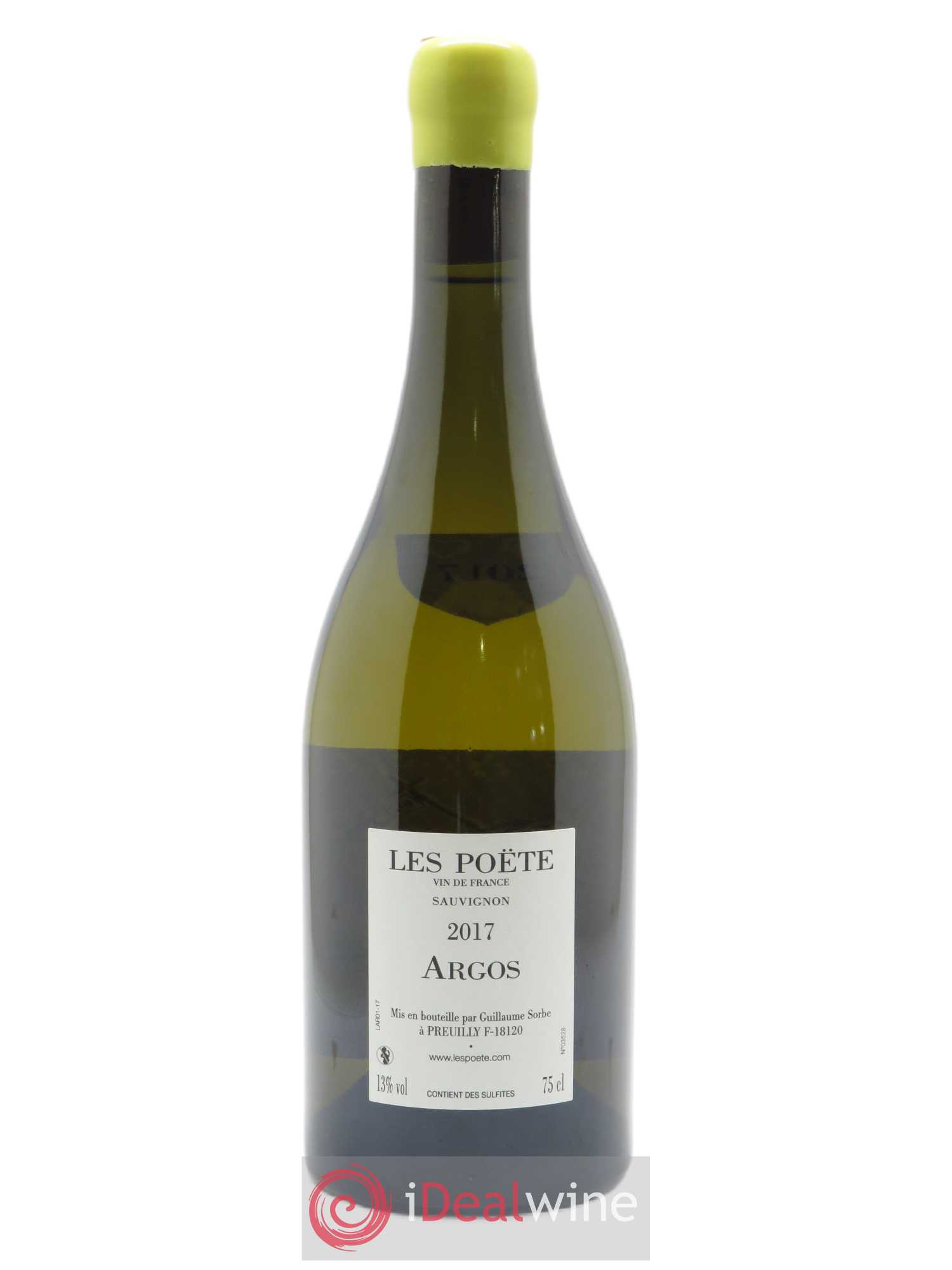 Vin de France (anciennement Quincy) Argos Les Poëte 2017 - Lot of 1 bottle - 1