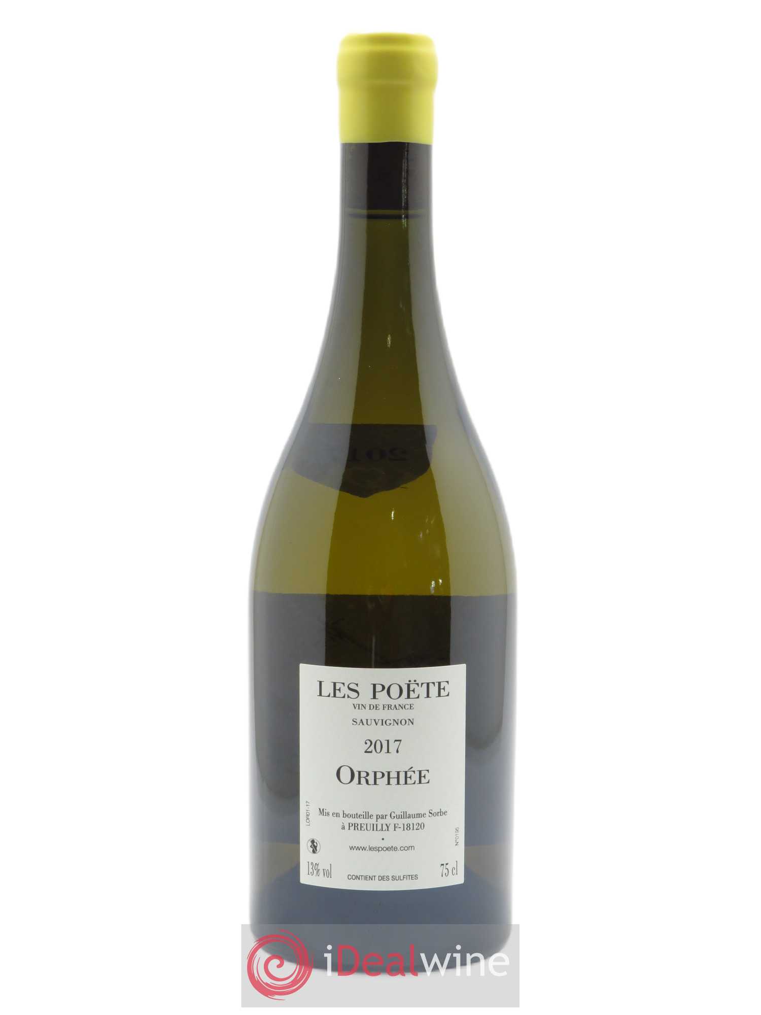 Vin de France (anciennement Reuilly) Orphée Les Poëte 2017 - Lot de 1 bouteille - 1
