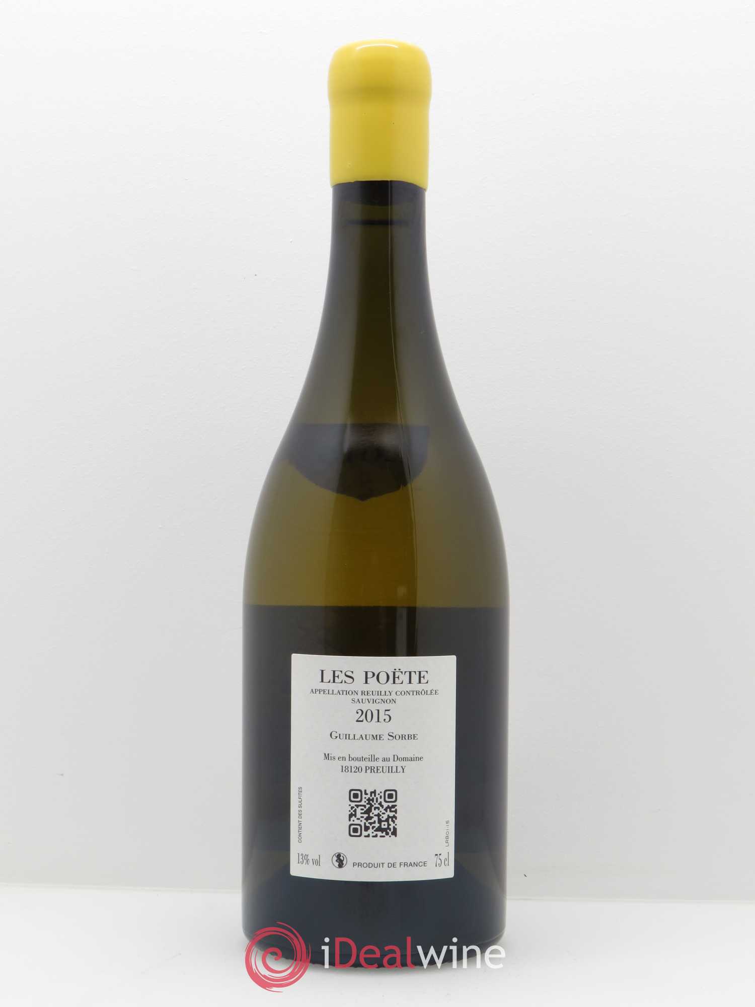 Vin de France (anciennement Reuilly) Orphée Les Poëte 2015 - Lot de 1 bouteille - 1